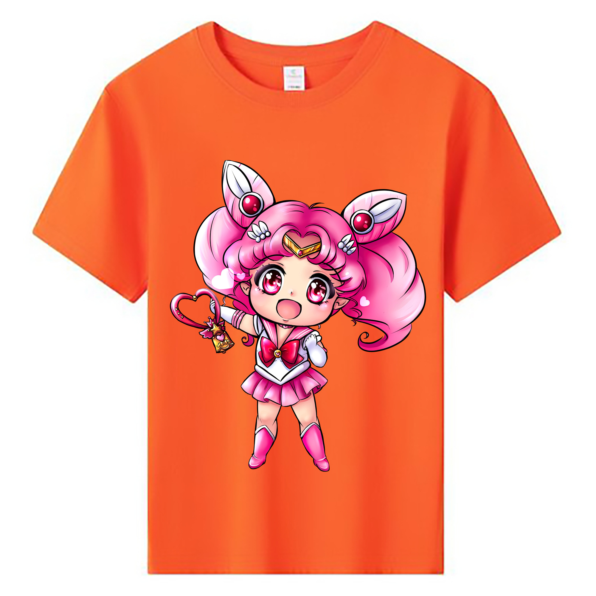 （画像用） 美少女戦士セーラームーン ちびうさ Sailor Moon Chibiusa Tsukino Usagi Small Lady Serenity 綿100％キッズTシャツ（フロントプリント）