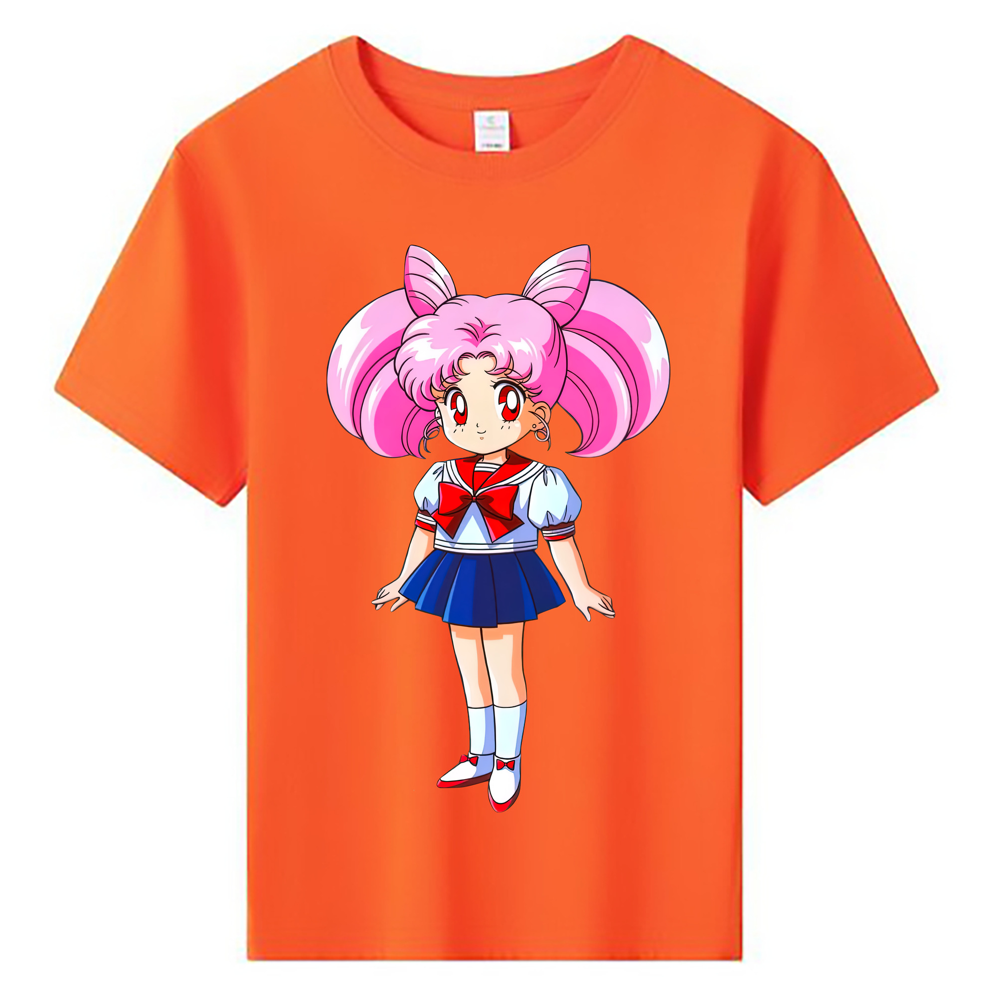 （画像用） 美少女戦士セーラームーン ちびうさ Sailor Moon Chibiusa Tsukino Usagi Small Lady Serenity 綿100％キッズTシャツ（フロントプリント）