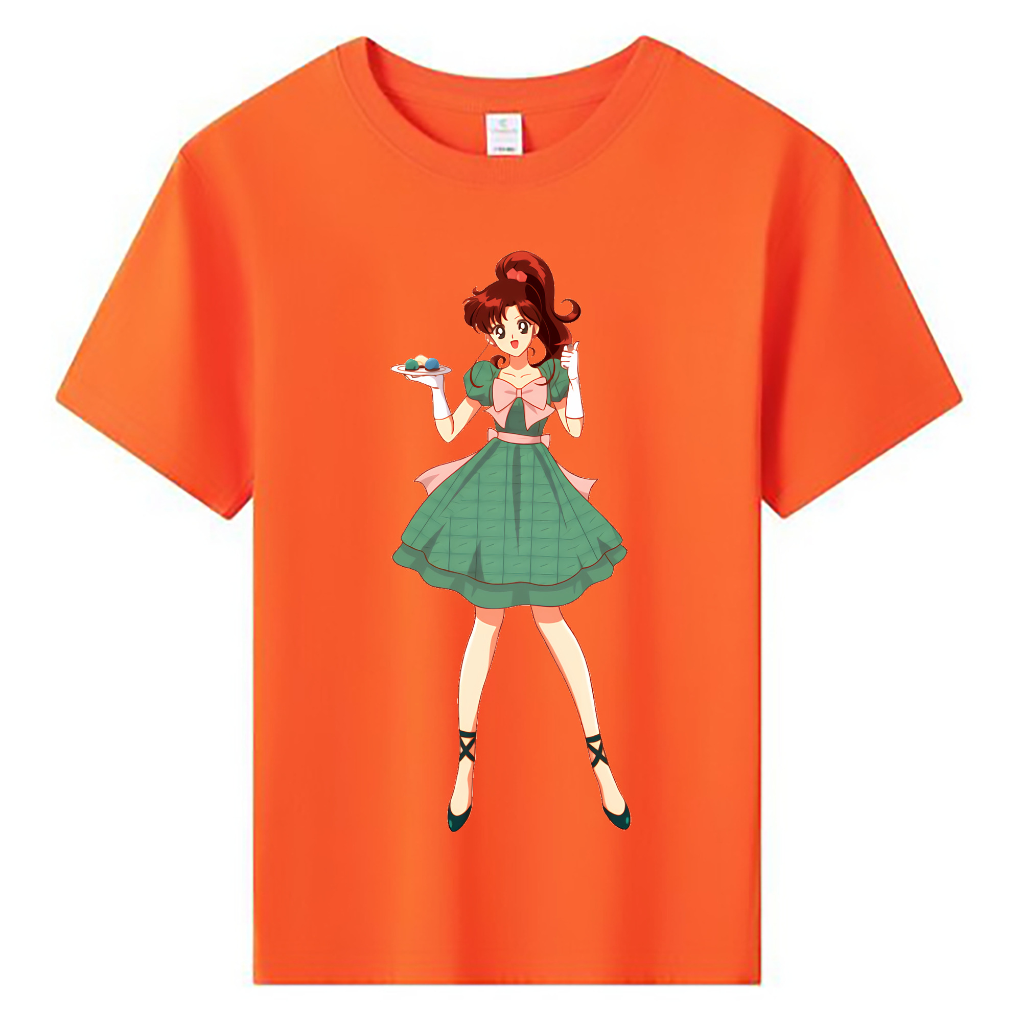 （画像用） 美少女戦士セーラームーン 木野 まこと きの まこと Sailor Moon Kino Makoto （セーラージュピター；Sailor Jupiter） 綿100％キッズTシャツ（フロントプリント）