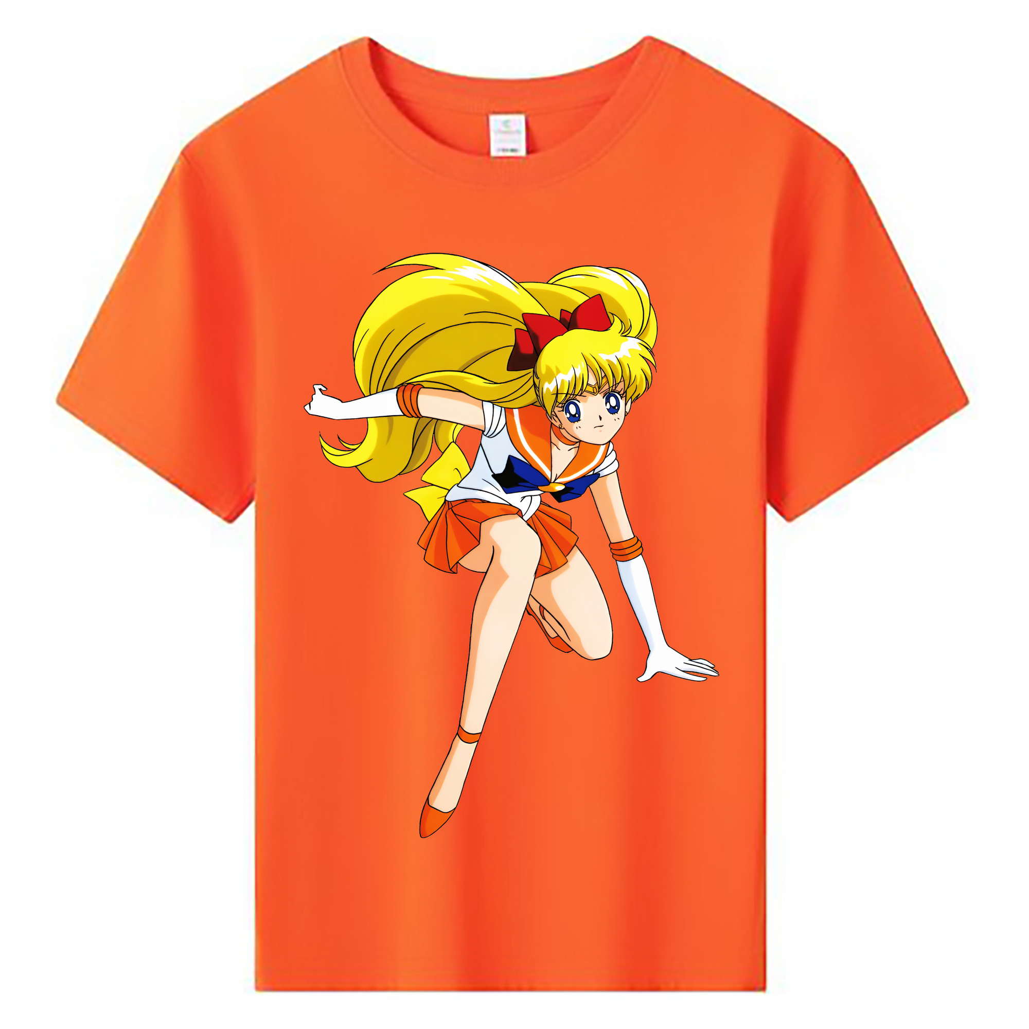 （画像用） 美少女戦士セーラームーン 愛野 美奈子 あいの みなこ Sailor Moon Aino Minako 綿100％キッズTシャツ（フロントプリント）