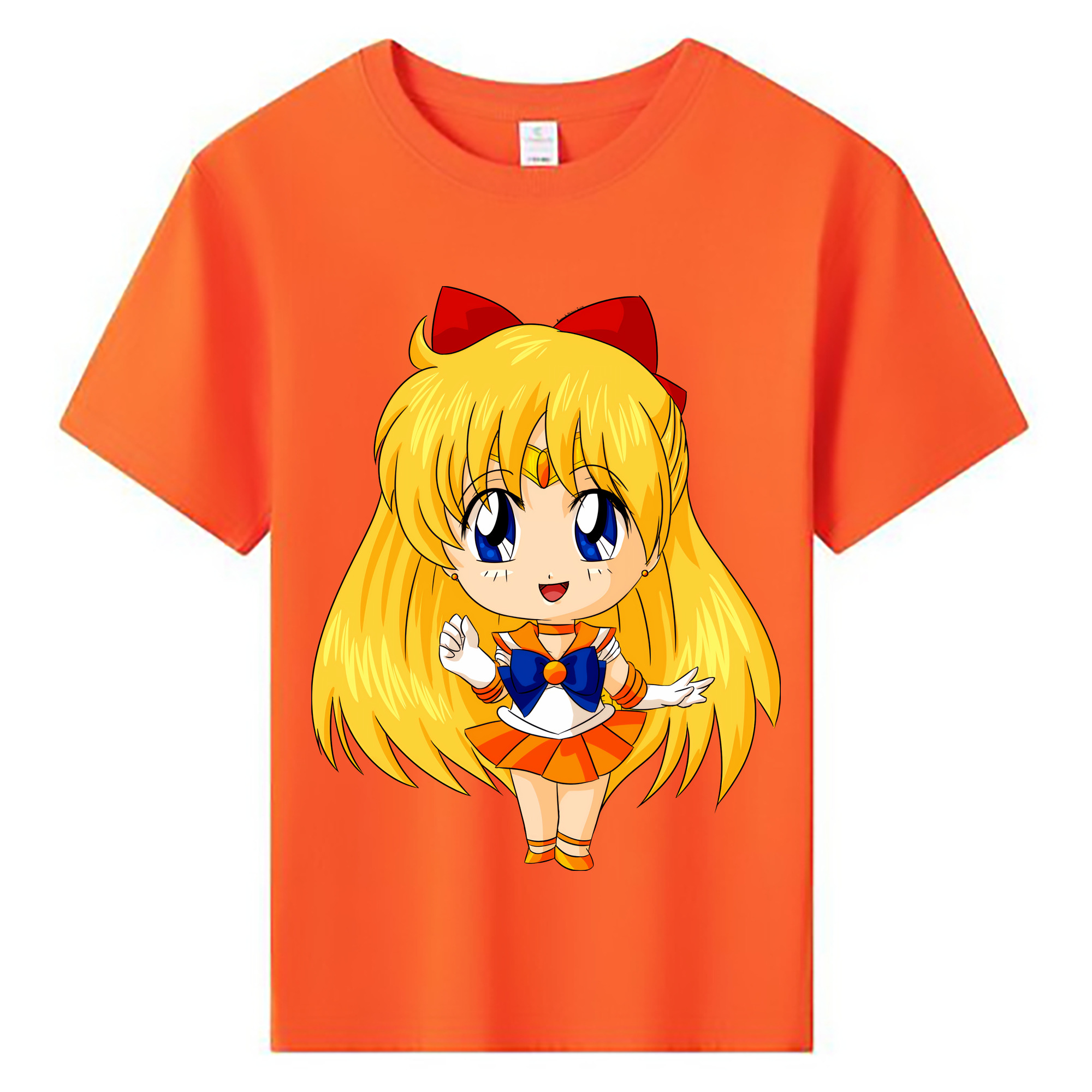 （画像用） 美少女戦士セーラームーン 愛野 美奈子 あいの みなこ Sailor Moon Aino Minako 綿100％キッズTシャツ（フロントプリント）