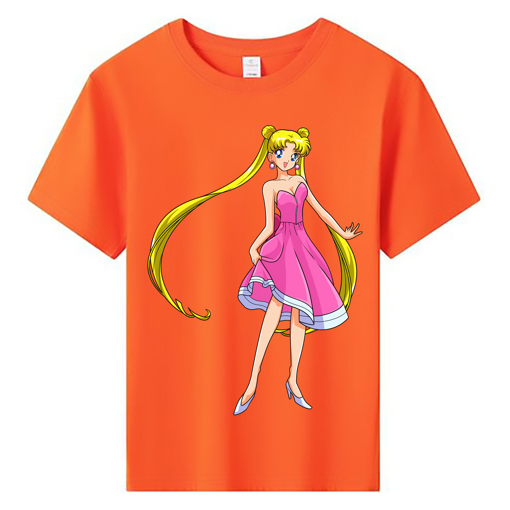（画像用） 美少女戦士セーラームーン 愛野 美奈子 あいの みなこ Sailor Moon Aino Minako 綿100％キッズTシャツ（フロントプリント）