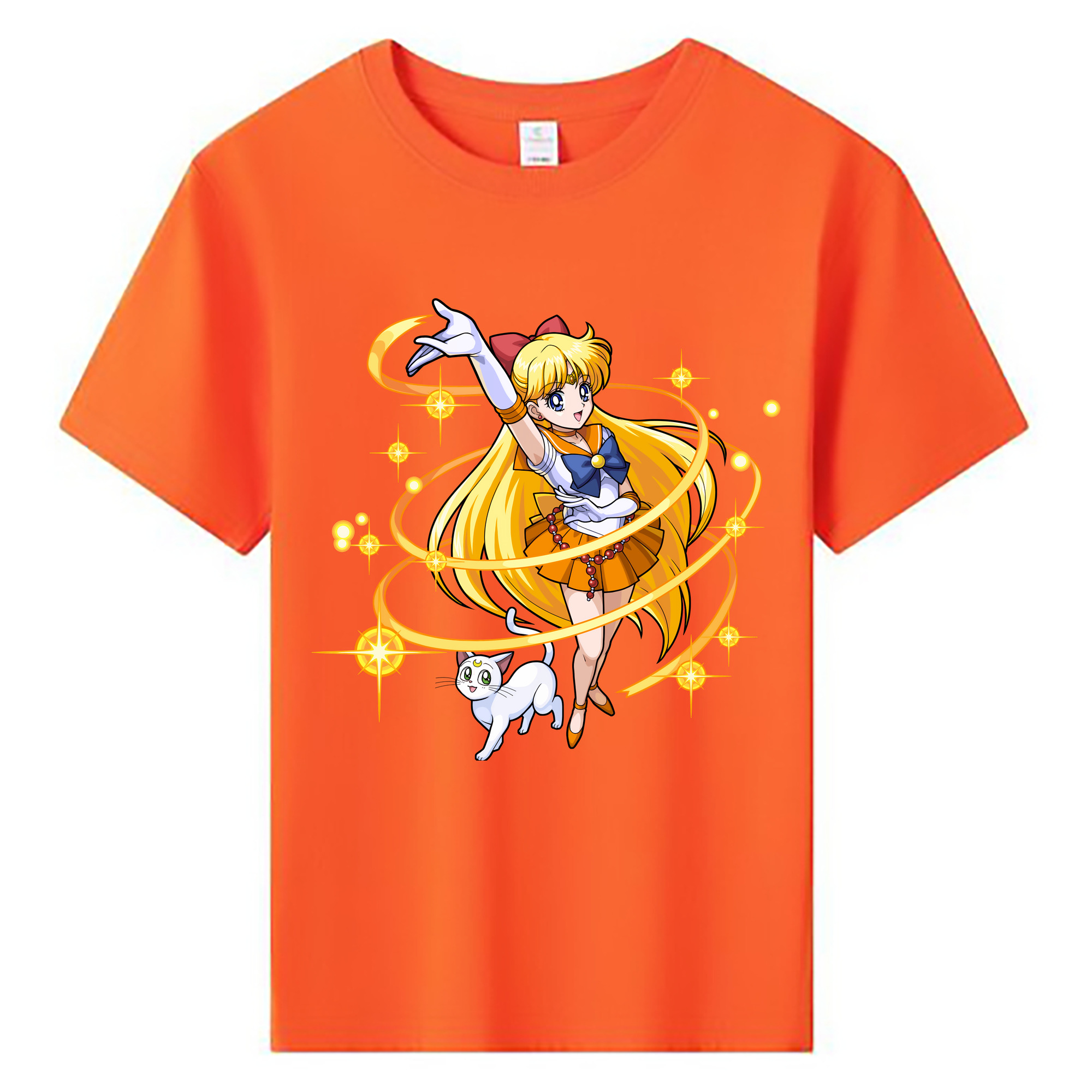 （画像用） 美少女戦士セーラームーン 愛野 美奈子 あいの みなこ Sailor Moon Aino Minako 綿100％キッズTシャツ（フロントプリント）