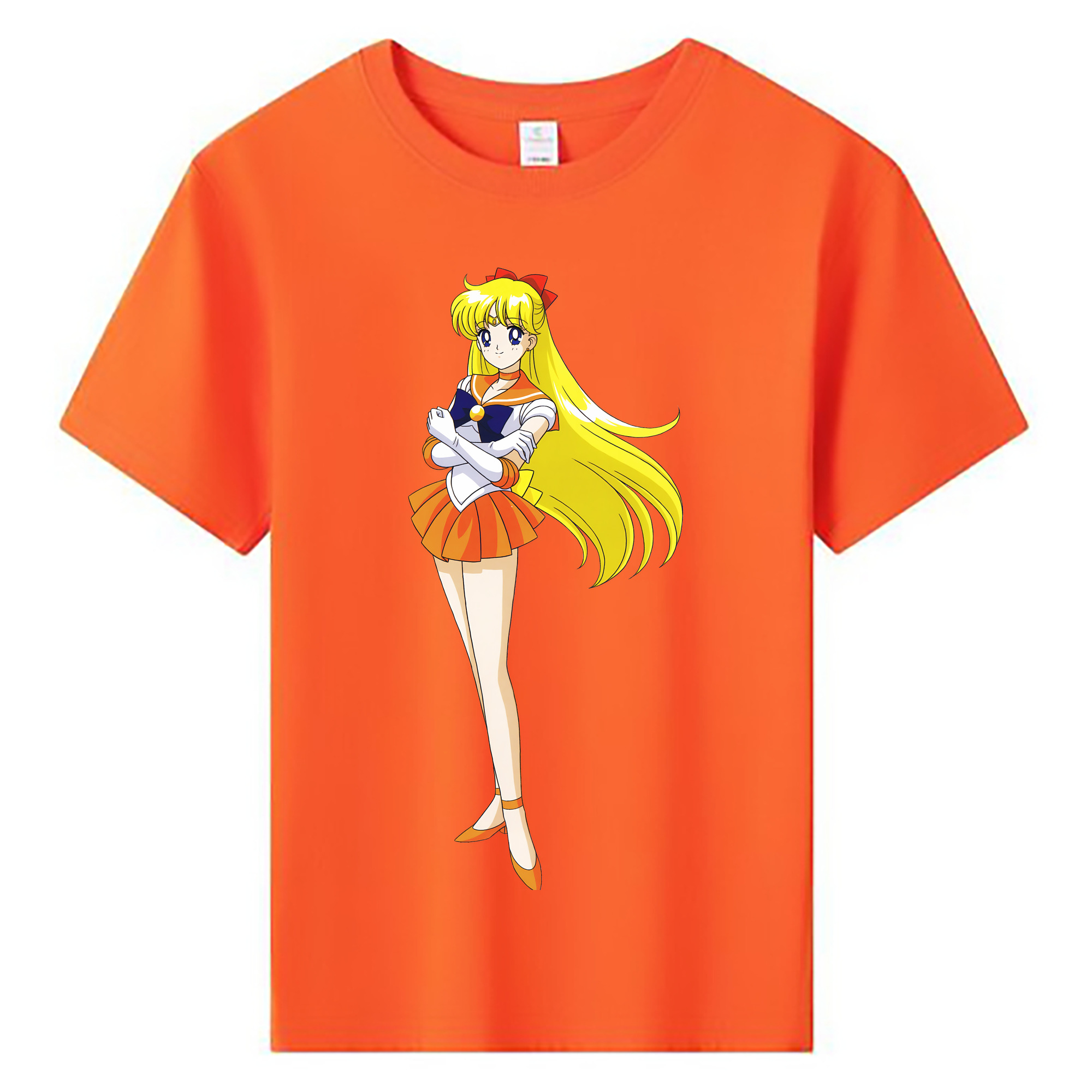 （画像用） 美少女戦士セーラームーン 愛野 美奈子 あいの みなこ Sailor Moon Aino Minako 綿100％キッズTシャツ（フロントプリント）