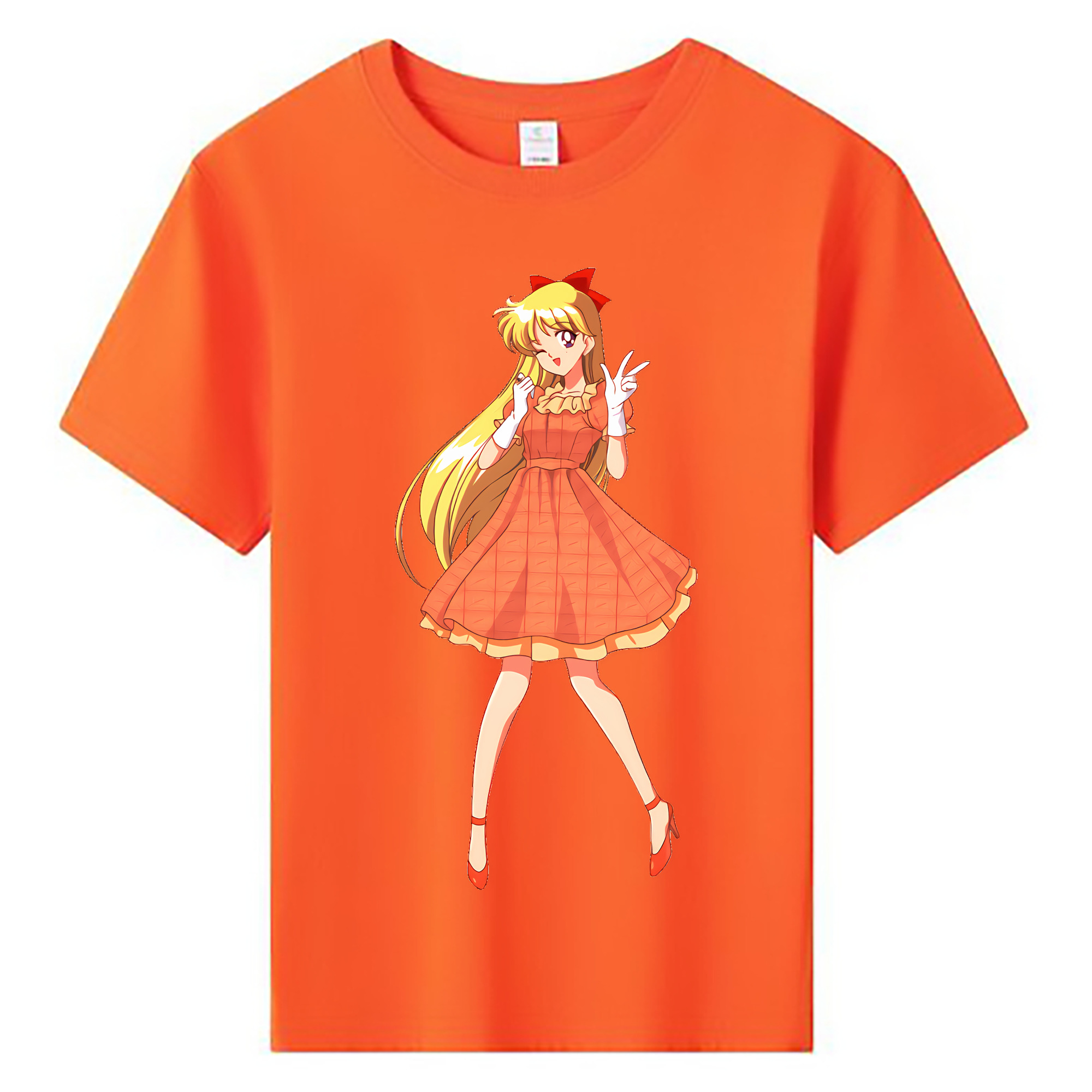 （画像用） 美少女戦士セーラームーン 愛野 美奈子 あいの みなこ Sailor Moon Aino Minako 綿100％キッズTシャツ（フロントプリント）
