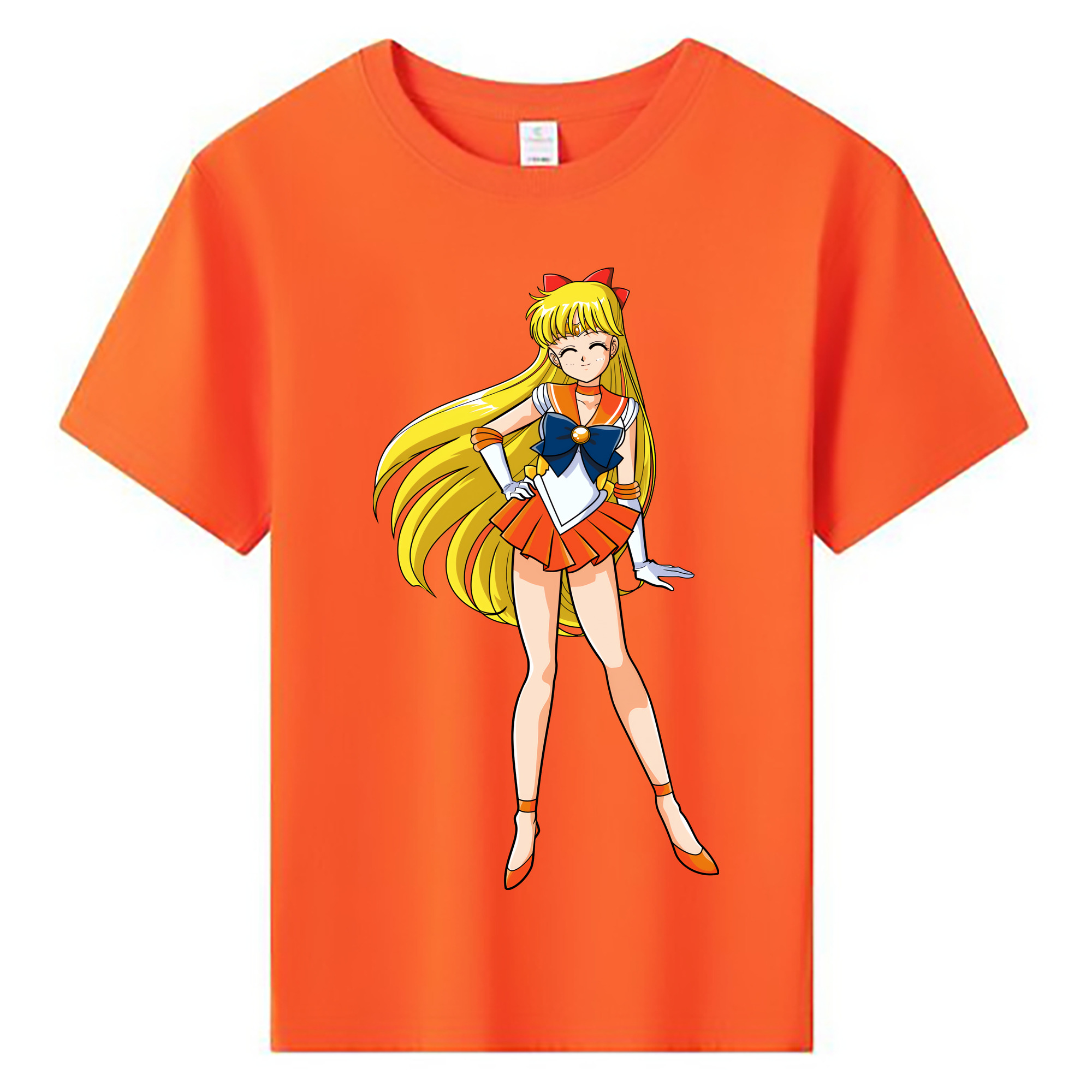 （画像用） 美少女戦士セーラームーン 愛野 美奈子 あいの みなこ Sailor Moon Aino Minako 綿100％キッズTシャツ（フロントプリント）