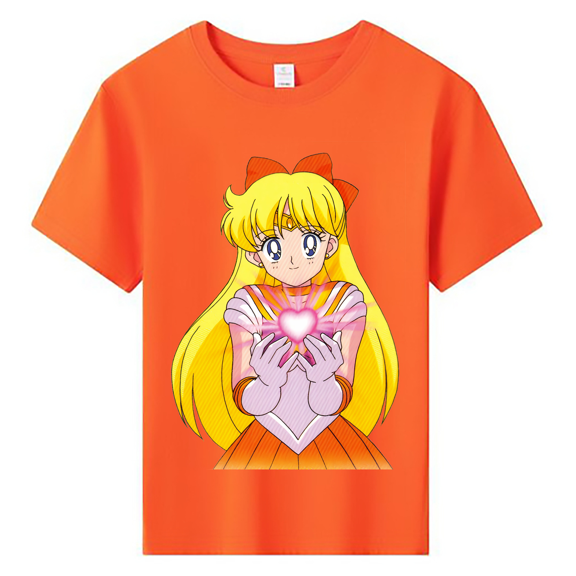 （画像用） 美少女戦士セーラームーン 愛野 美奈子 あいの みなこ Sailor Moon Aino Minako 綿100％キッズTシャツ（フロントプリント）