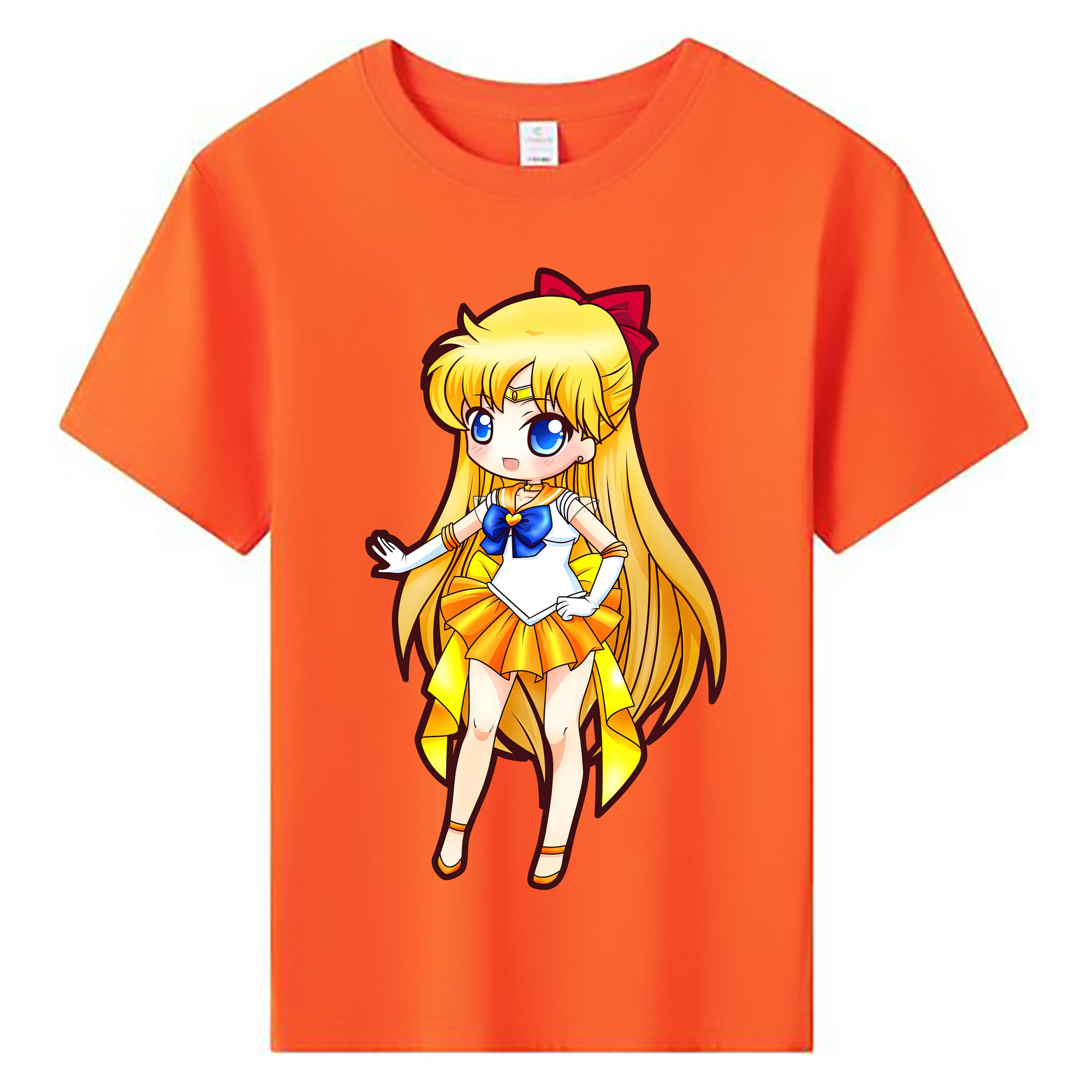 （画像用） 美少女戦士セーラームーン 愛野 美奈子 あいの みなこ Sailor Moon Aino Minako 綿100％キッズTシャツ（フロントプリント）