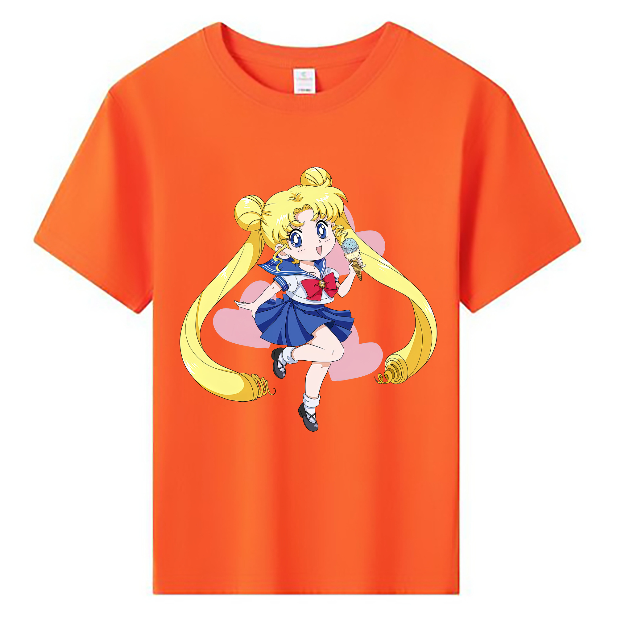 （画像用） 美少女戦士セーラームーン 愛野 美奈子 あいの みなこ Sailor Moon Aino Minako 綿100％キッズTシャツ（フロントプリント）