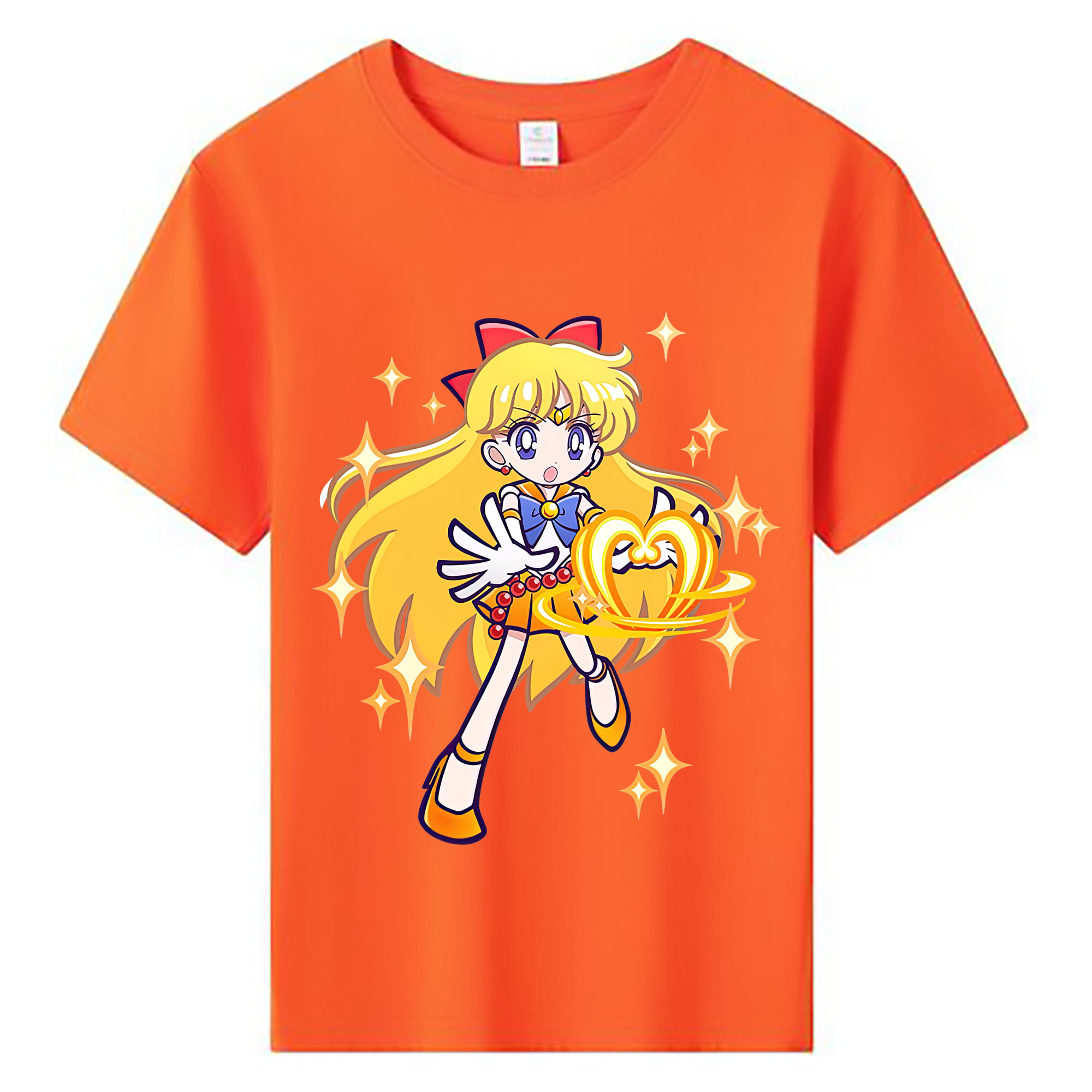（画像用） 美少女戦士セーラームーン 愛野 美奈子 あいの みなこ Sailor Moon Aino Minako 綿100％キッズTシャツ（フロントプリント）