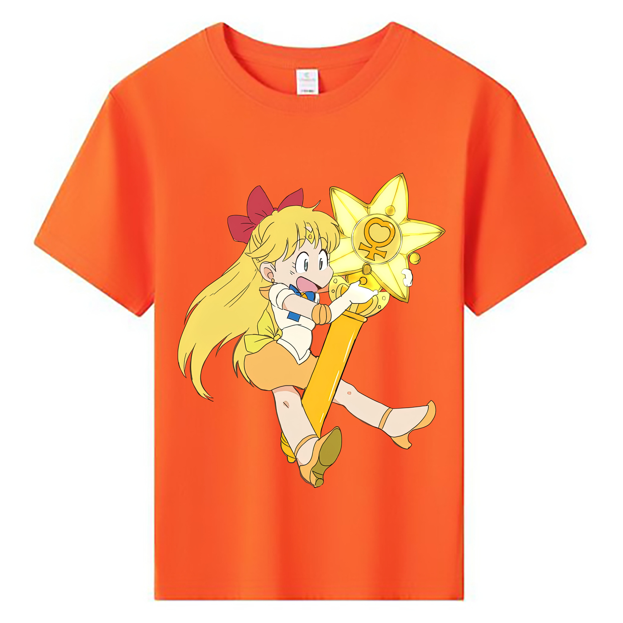 （画像用） 美少女戦士セーラームーン 愛野 美奈子 あいの みなこ Sailor Moon Aino Minako 綿100％キッズTシャツ（フロントプリント）
