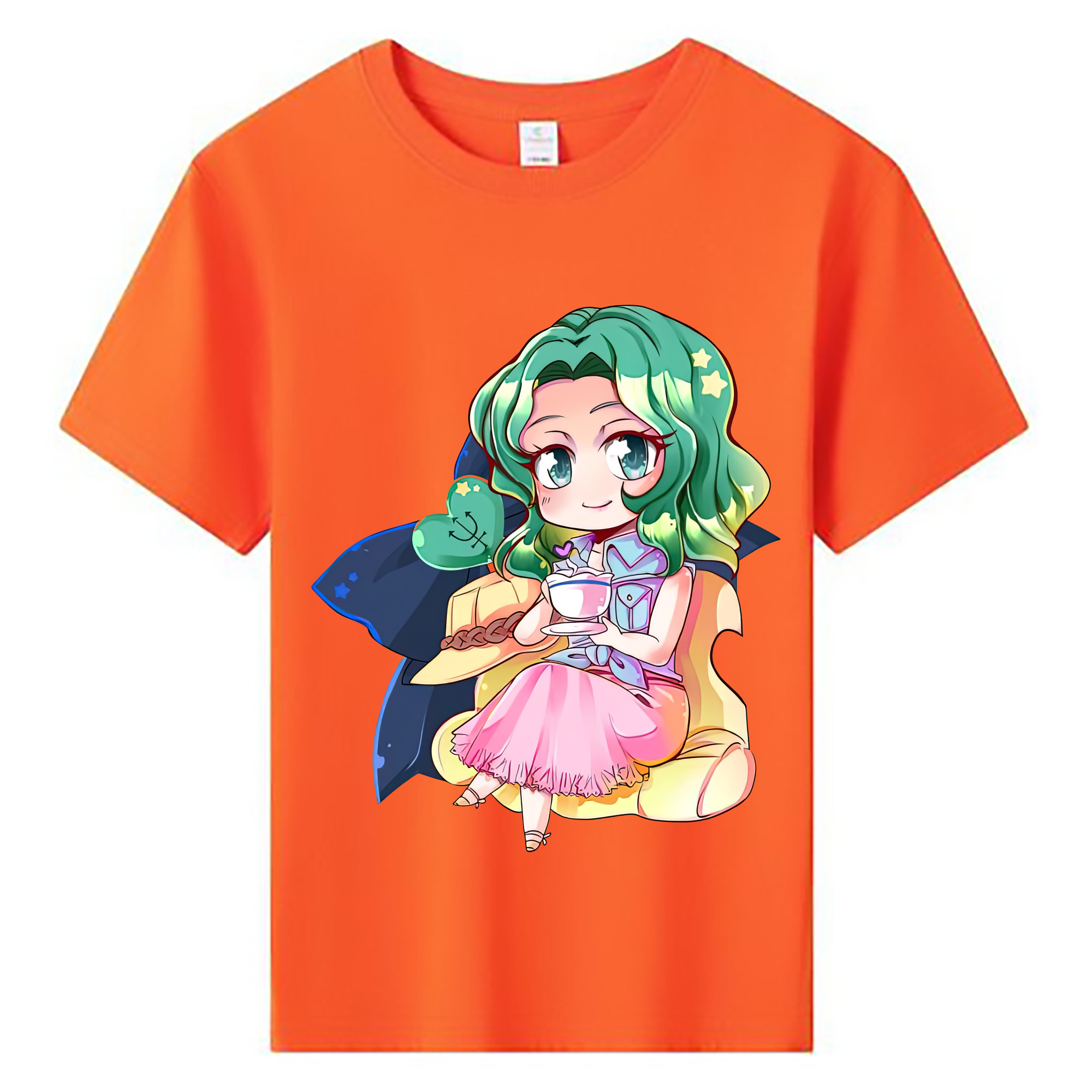 （画像用） 美少女戦士セーラームーン 海王 みちる（かいおう みちる） Sailor Moon Kaiou Michiru 綿100％キッズTシャツ（フロントプリント）