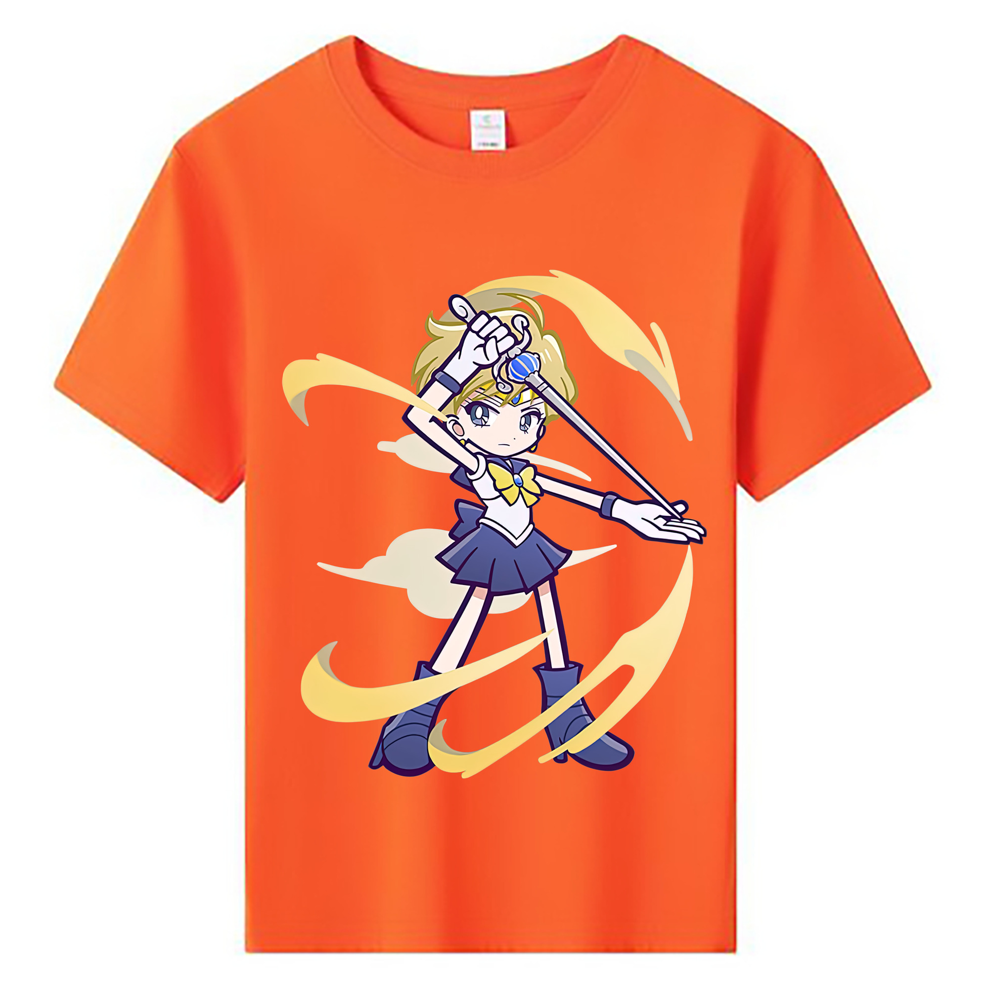 （画像用） 美少女戦士セーラームーン 天王はるか Sailor Moon Tenoh Haruka 綿100％キッズTシャツ（フロントプリント）