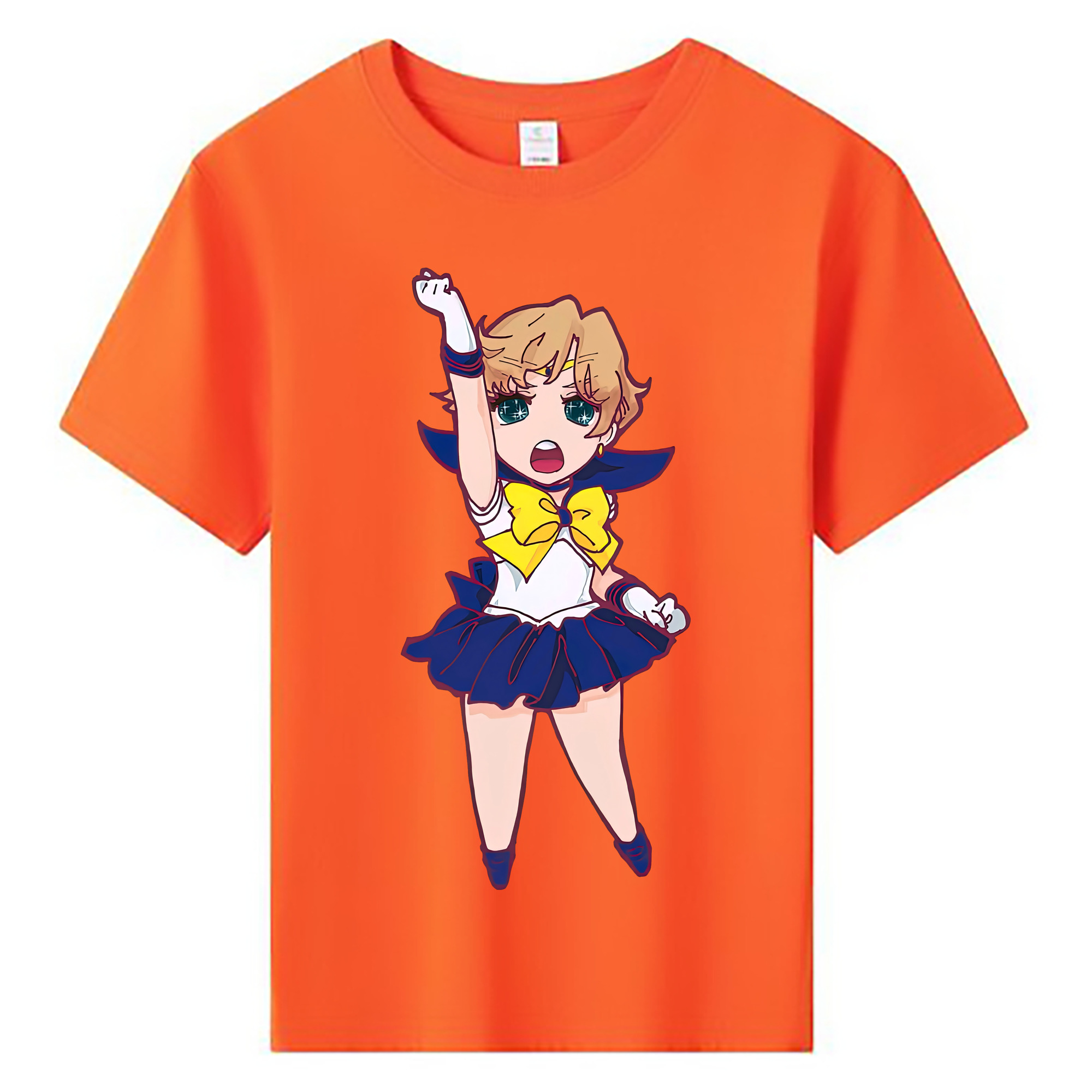（画像用） 美少女戦士セーラームーン 天王はるか Sailor Moon Tenoh Haruka 綿100％キッズTシャツ（フロントプリント）