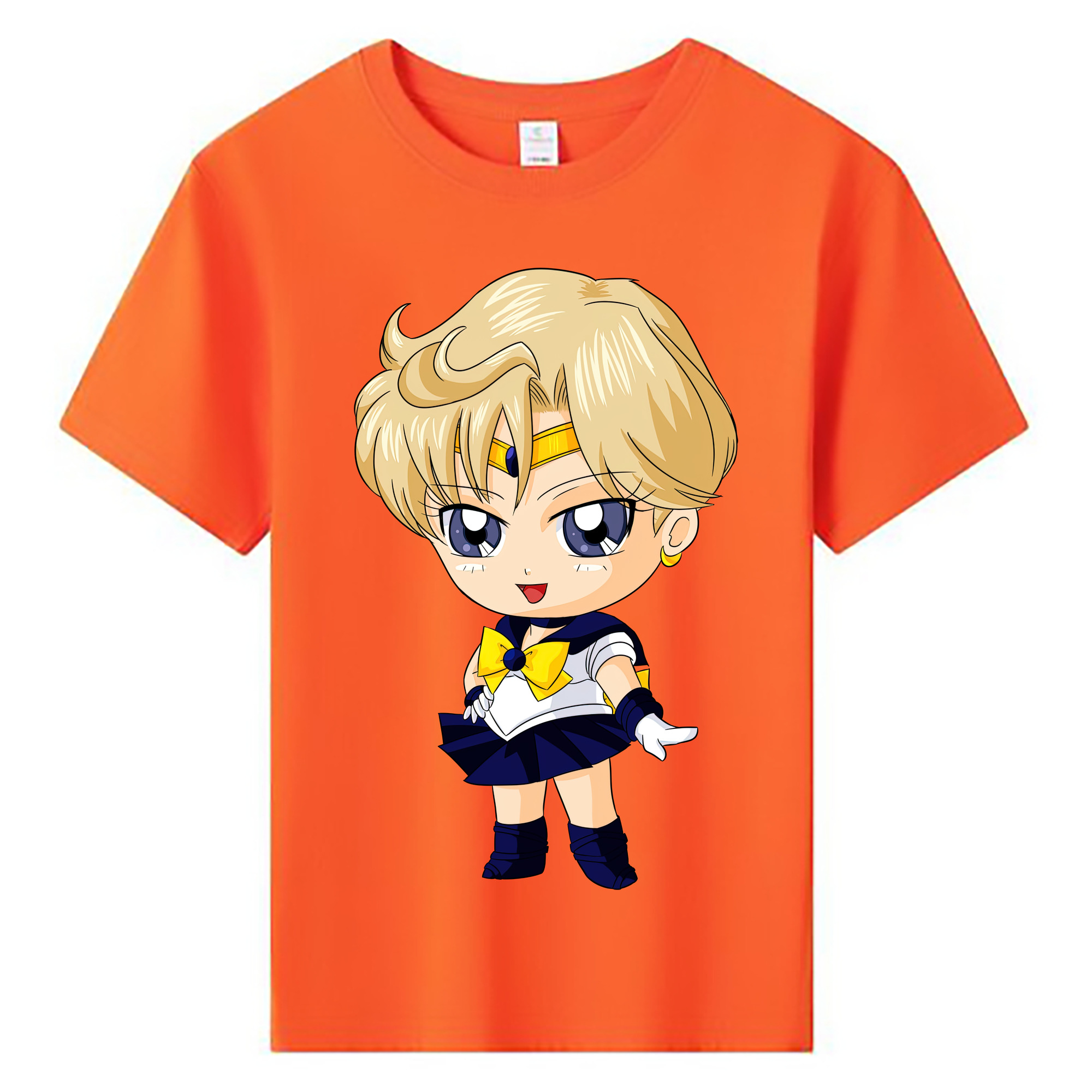 （画像用） 美少女戦士セーラームーン 天王はるか Sailor Moon Tenoh Haruka 綿100％キッズTシャツ（フロントプリント）