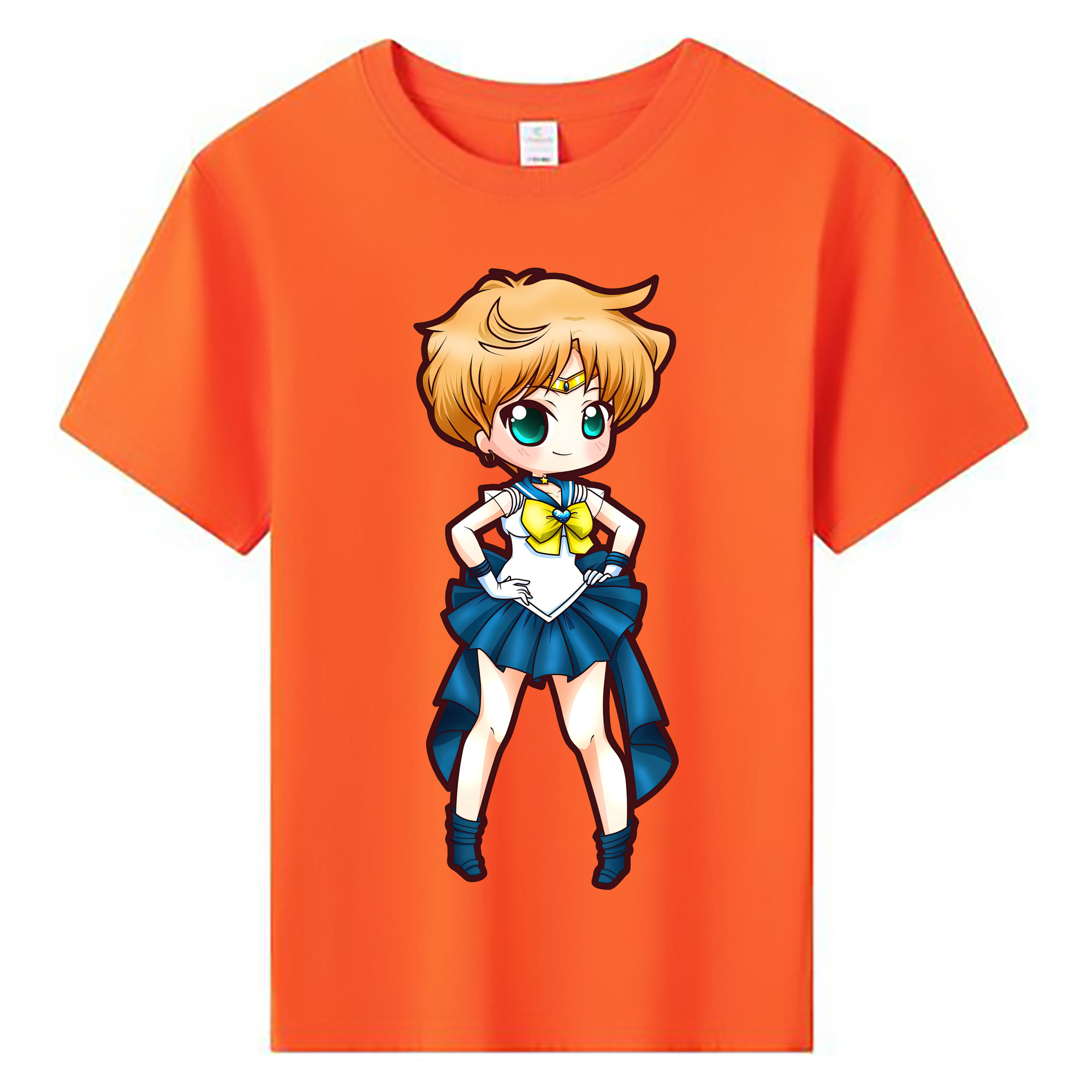 （画像用） 美少女戦士セーラームーン 天王はるか Sailor Moon Tenoh Haruka 綿100％キッズTシャツ（フロントプリント）