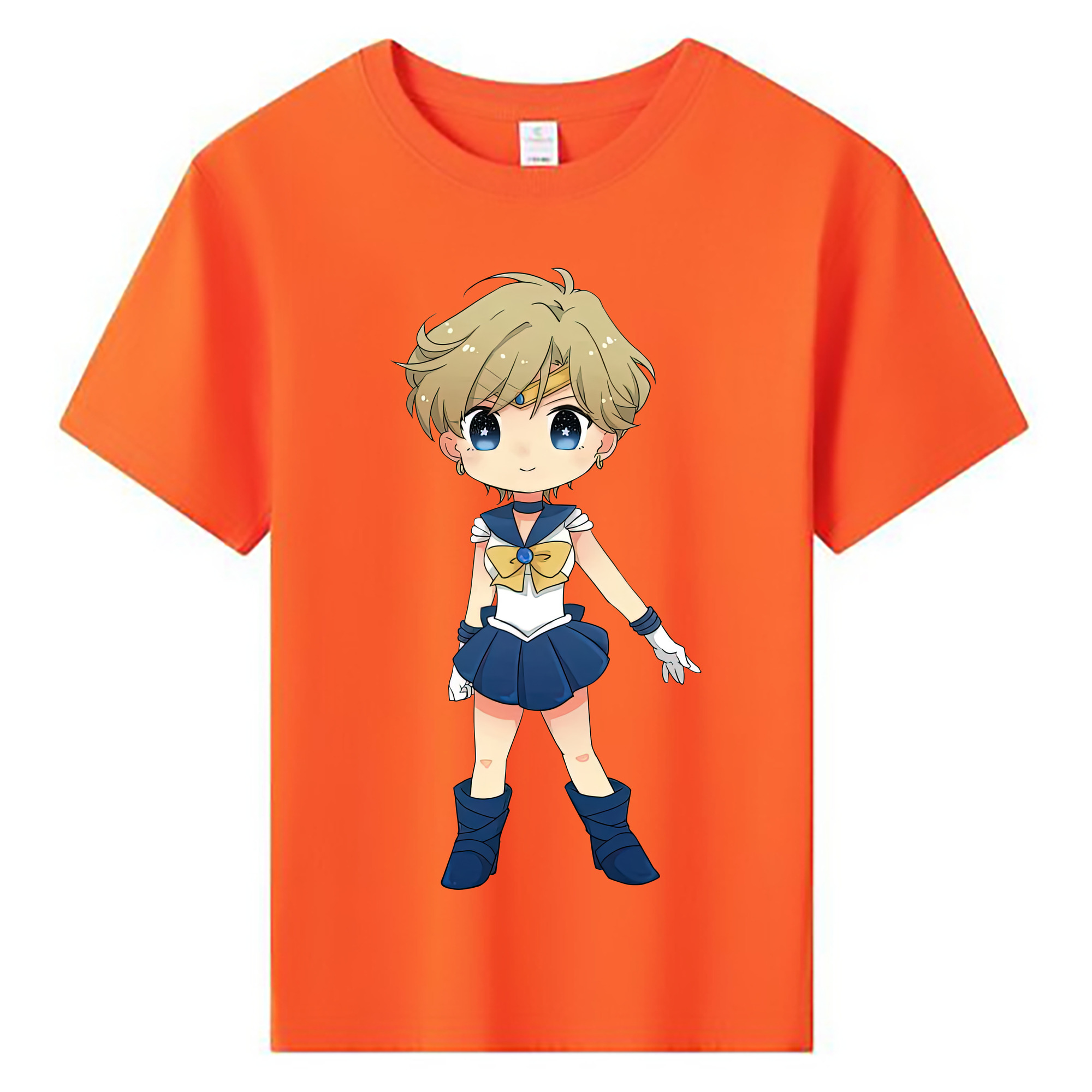 （画像用） 美少女戦士セーラームーン 天王はるか Sailor Moon Tenoh Haruka 綿100％キッズTシャツ（フロントプリント）