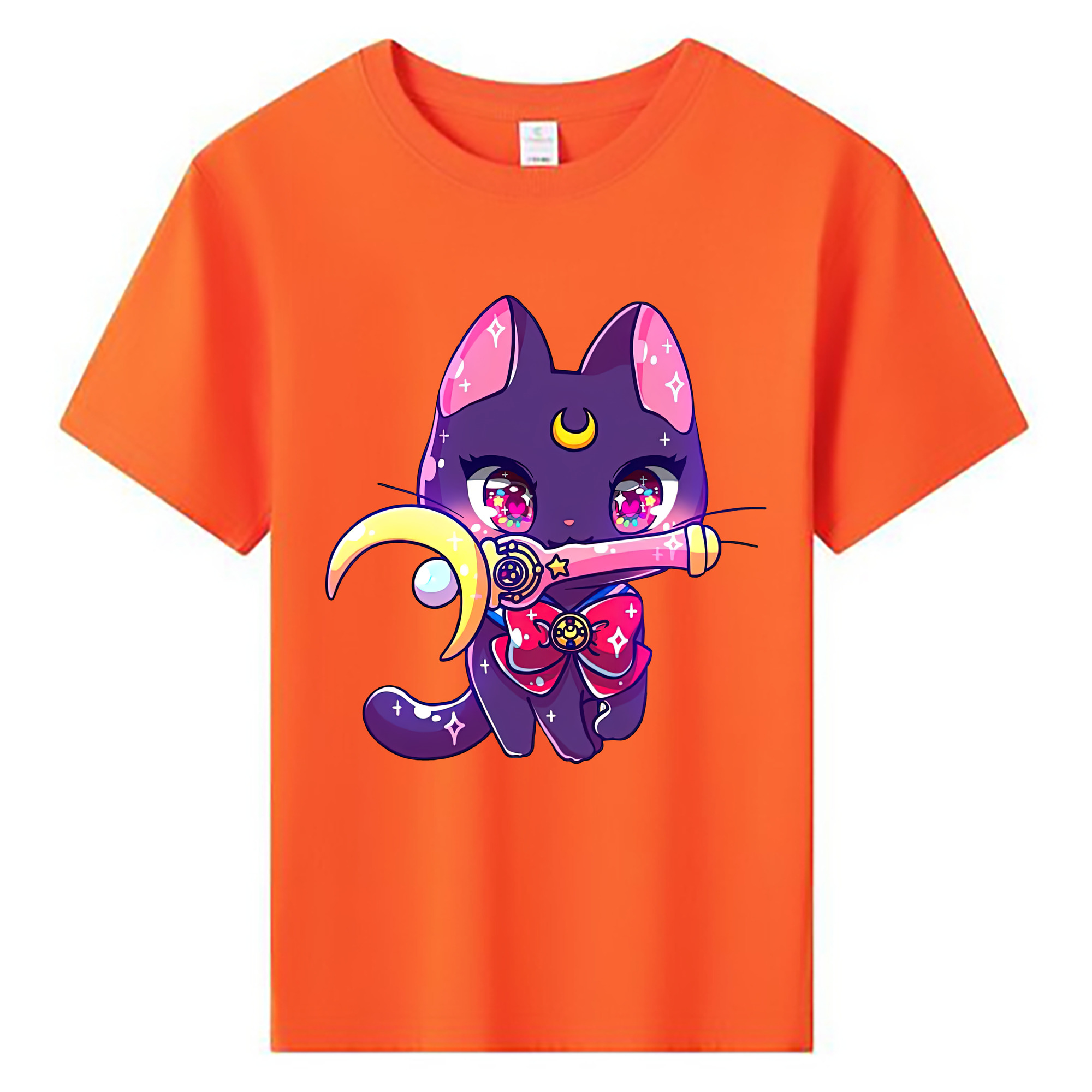 （画像用） 美少女戦士セーラームーン Sailor Moon 綿100％キッズTシャツ（フロントプリント）