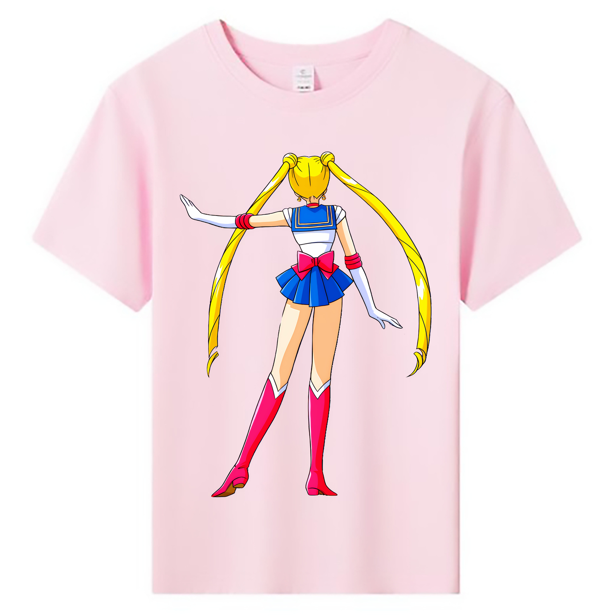 （画像用） 美少女戦士セーラームーン 月野 うさぎ つきの うさぎ Sailor Moon Tsukino Usagi 綿100％キッズTシャツ（フロントプリント）