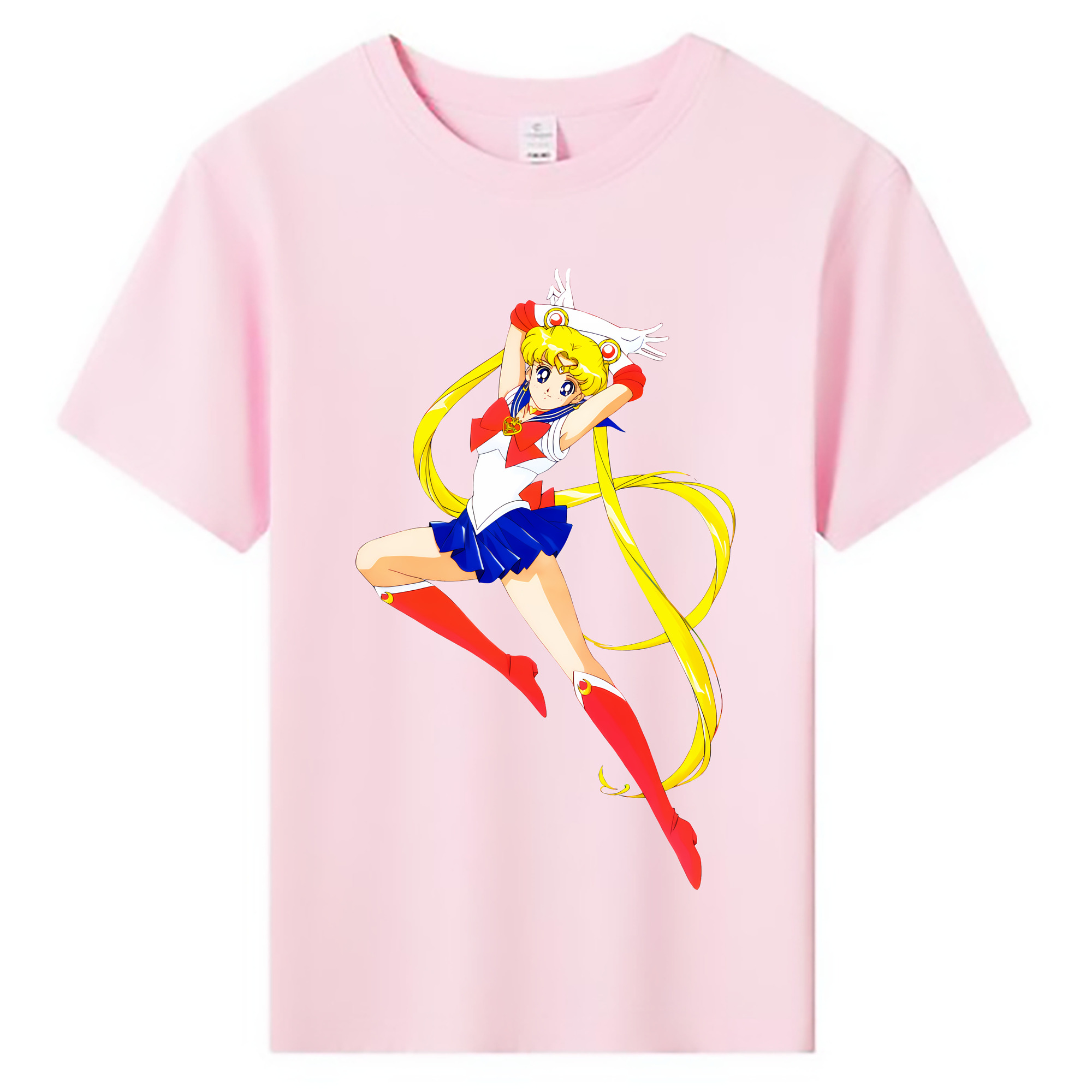 （画像用） 美少女戦士セーラームーン 月野 うさぎ つきの うさぎ Sailor Moon Tsukino Usagi 綿100％キッズTシャツ（フロントプリント）