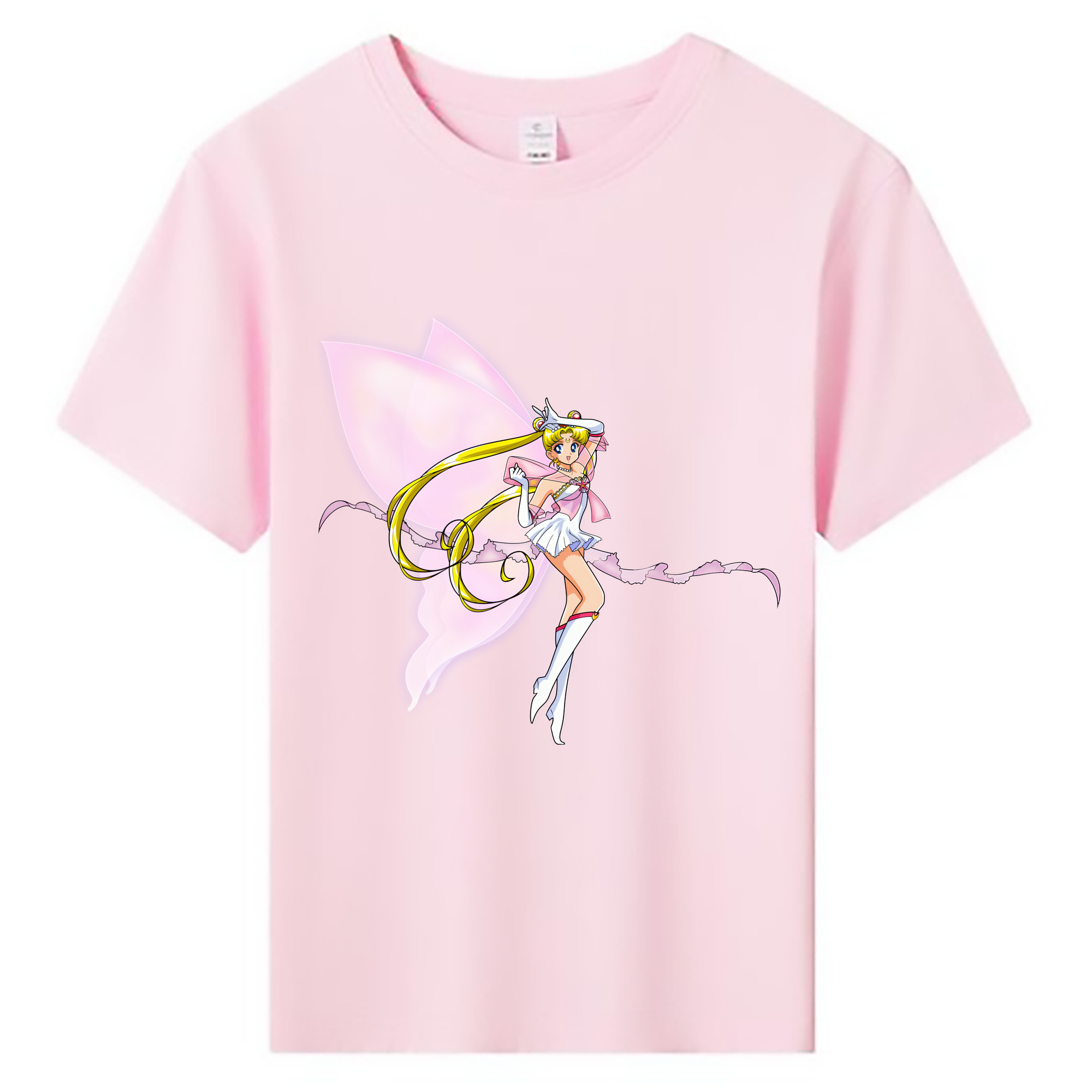 （画像用） 美少女戦士セーラームーン 月野 うさぎ つきの うさぎ Sailor Moon Tsukino Usagi 綿100％キッズTシャツ（フロントプリント）