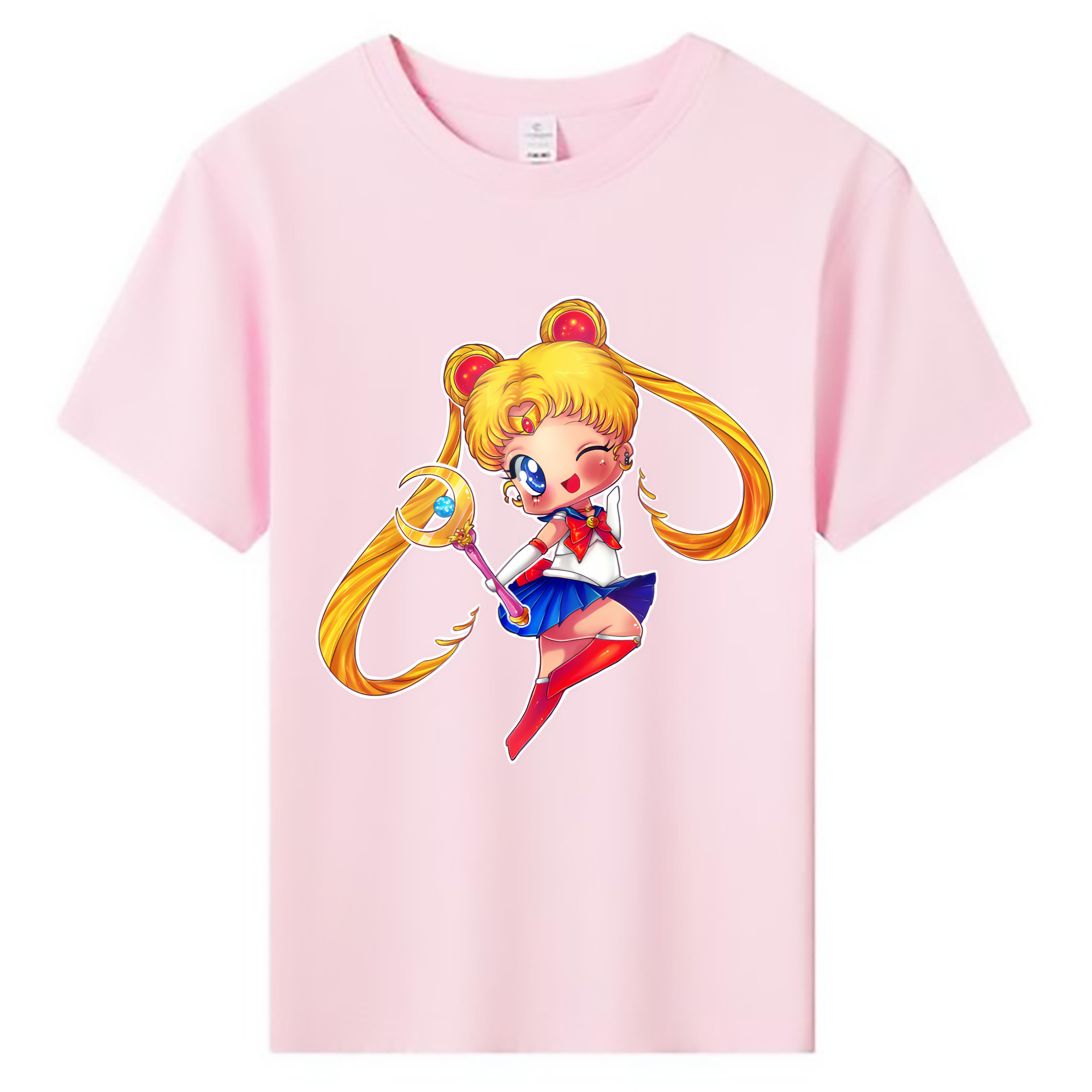 （画像用） 美少女戦士セーラームーン 月野 うさぎ つきの うさぎ Sailor Moon Tsukino Usagi 綿100％キッズTシャツ（フロントプリント）