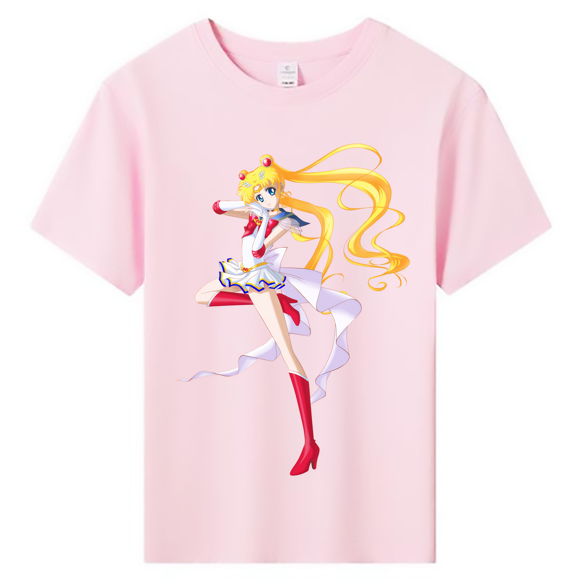 （画像用） 美少女戦士セーラームーン 月野 うさぎ つきの うさぎ Sailor Moon Tsukino Usagi 綿100％キッズTシャツ（フロントプリント）