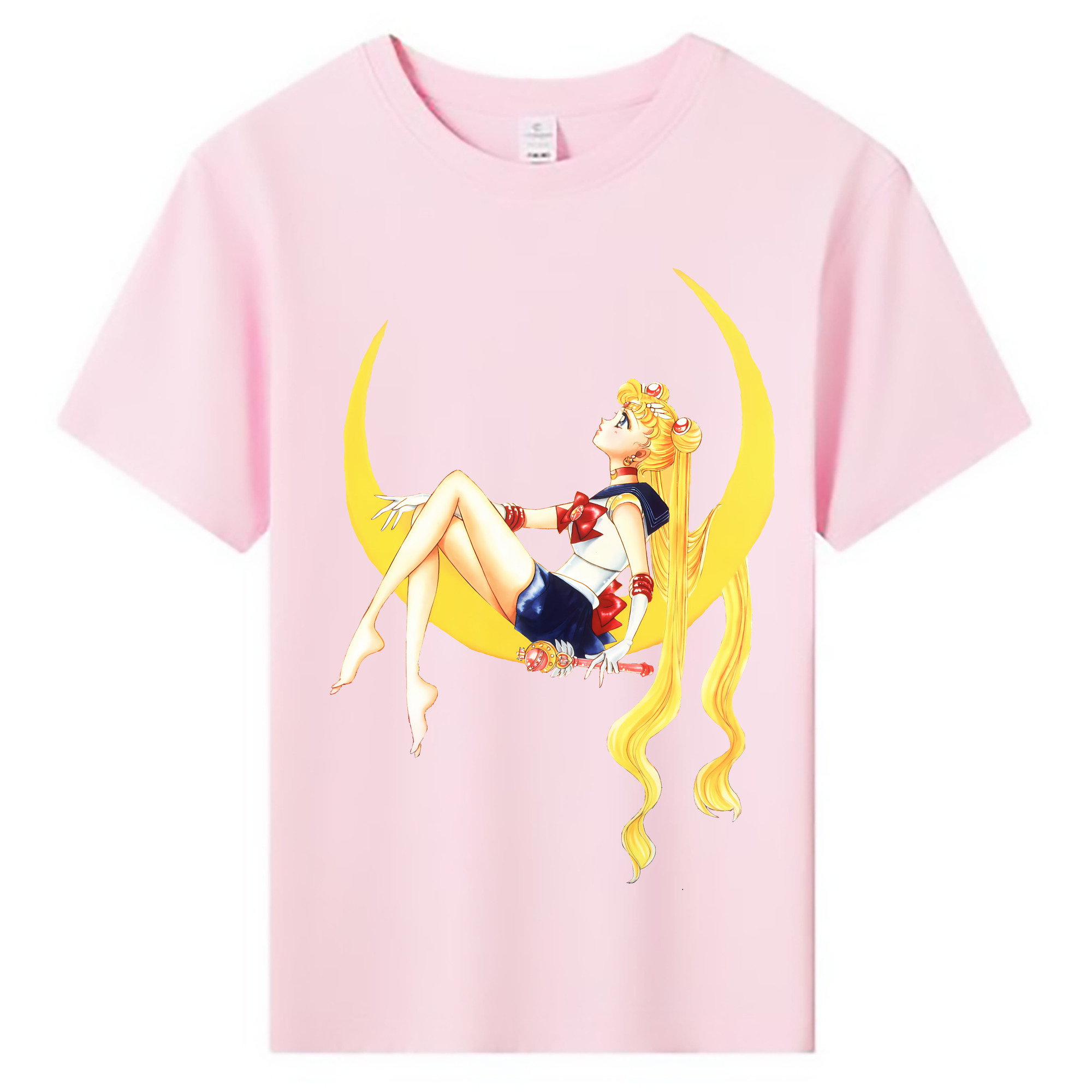 （画像用） 美少女戦士セーラームーン 月野 うさぎ つきの うさぎ Sailor Moon Tsukino Usagi 綿100％キッズTシャツ（フロントプリント）