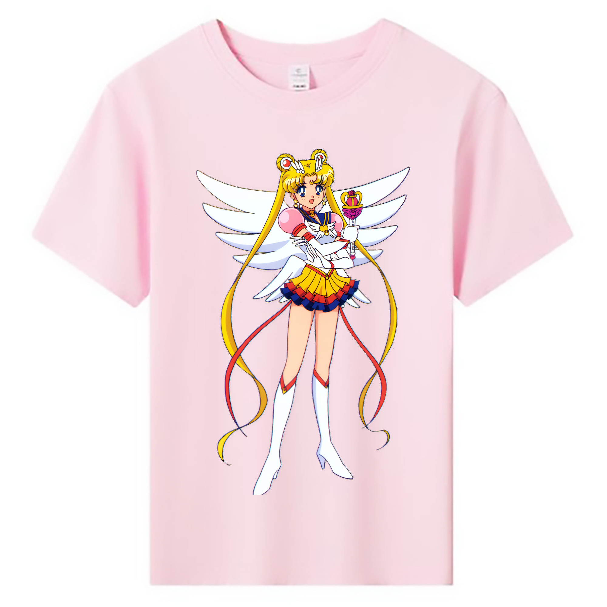 （画像用） 美少女戦士セーラームーン 月野 うさぎ つきの うさぎ Sailor Moon Tsukino Usagi 綿100％キッズTシャツ（フロントプリント）