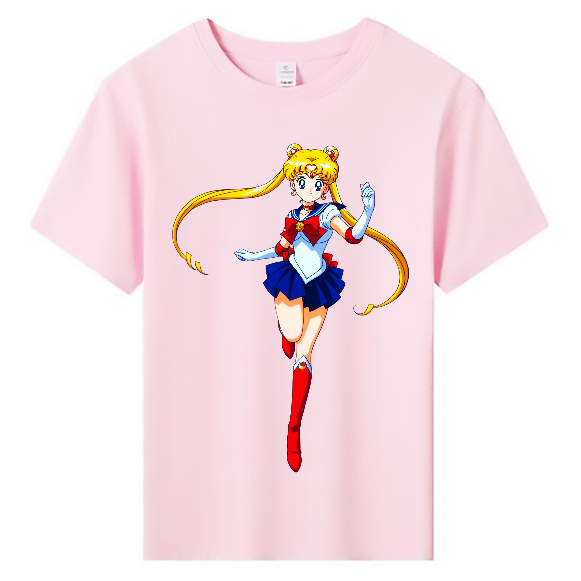 （画像用） 美少女戦士セーラームーン 月野 うさぎ つきの うさぎ Sailor Moon Tsukino Usagi 綿100％キッズTシャツ（フロントプリント）