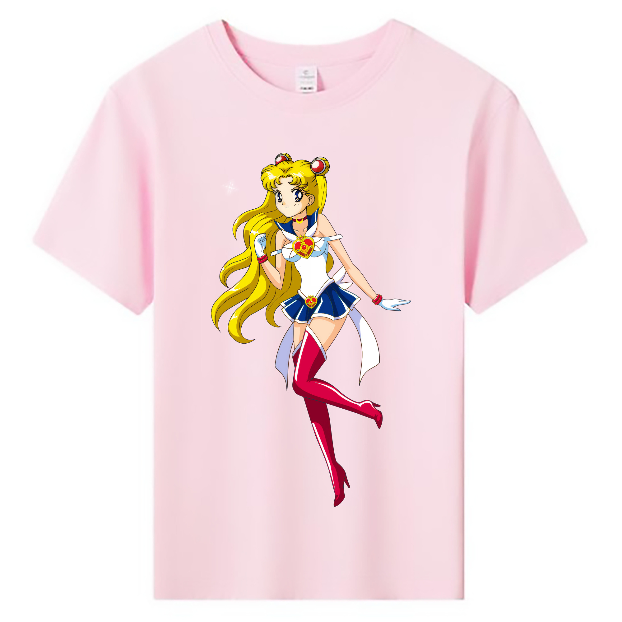 （画像用） 美少女戦士セーラームーン 月野 うさぎ つきの うさぎ Sailor Moon Tsukino Usagi 綿100％キッズTシャツ（フロントプリント）