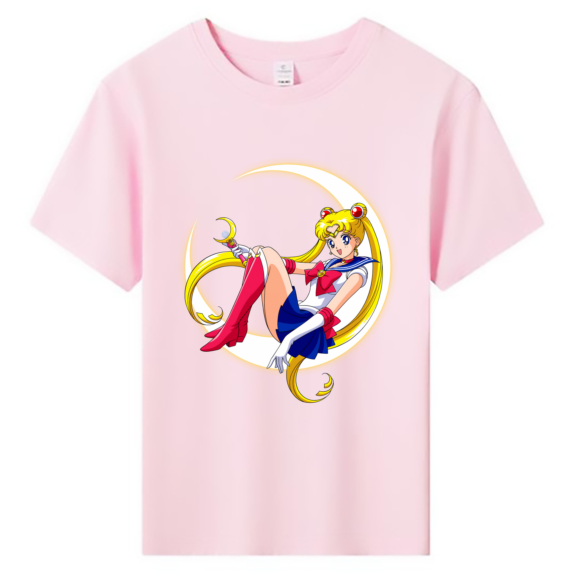 （画像用） 美少女戦士セーラームーン 月野 うさぎ つきの うさぎ Sailor Moon Tsukino Usagi 綿100％キッズTシャツ（フロントプリント）