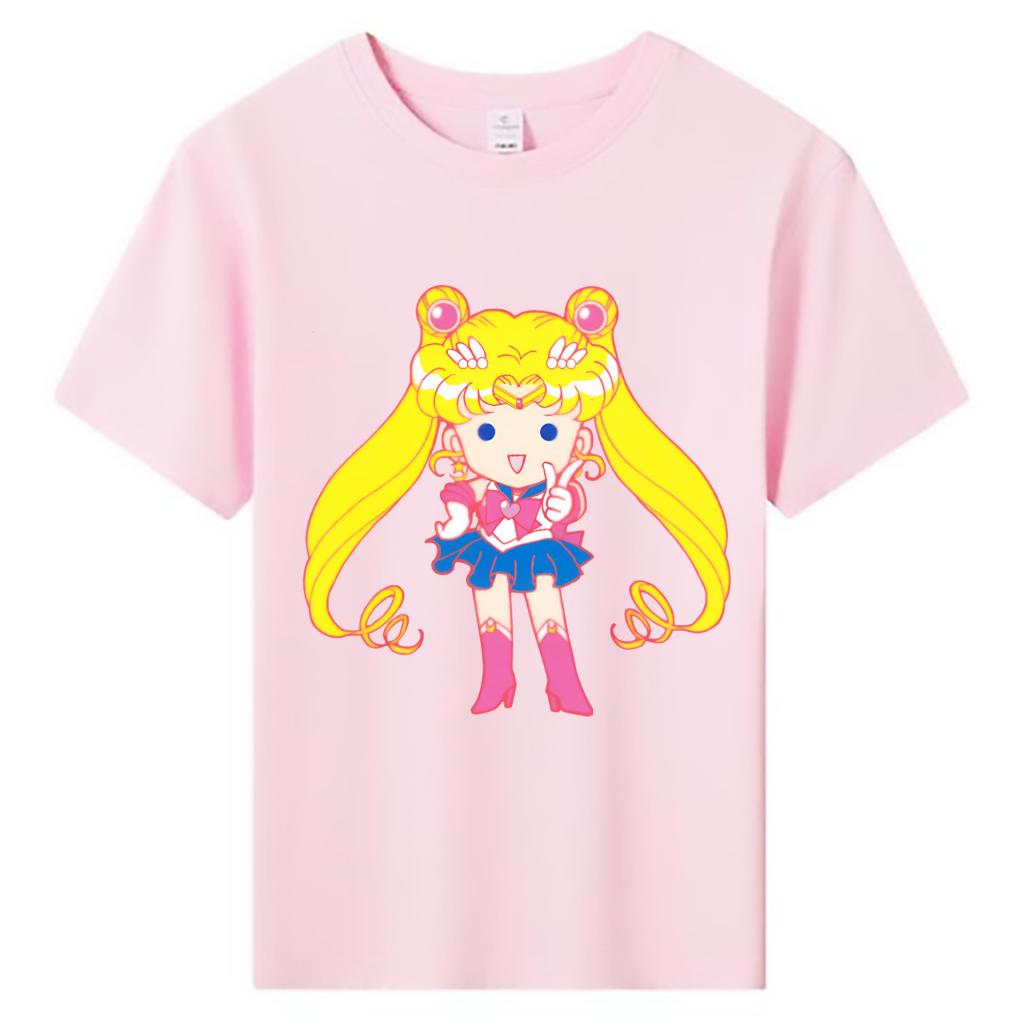 （画像用） 美少女戦士セーラームーン 月野 うさぎ つきの うさぎ Sailor Moon Tsukino Usagi 綿100％キッズTシャツ（フロントプリント）