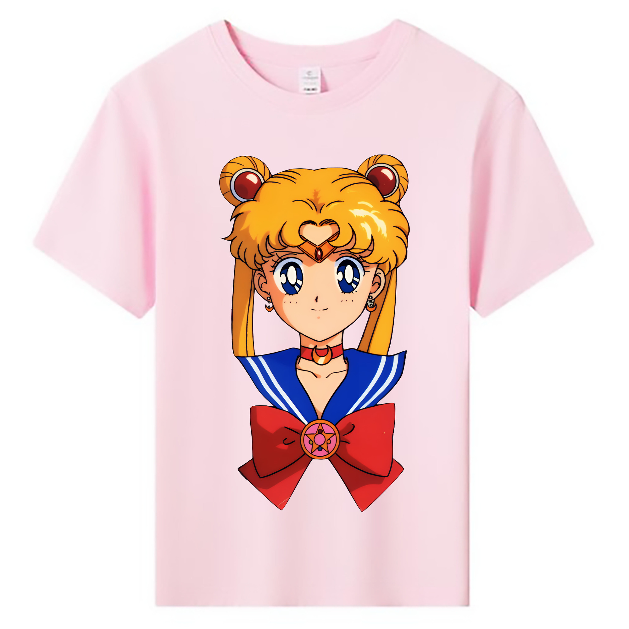 （画像用） 美少女戦士セーラームーン 月野 うさぎ つきの うさぎ Sailor Moon Tsukino Usagi 綿100％キッズTシャツ（フロントプリント）
