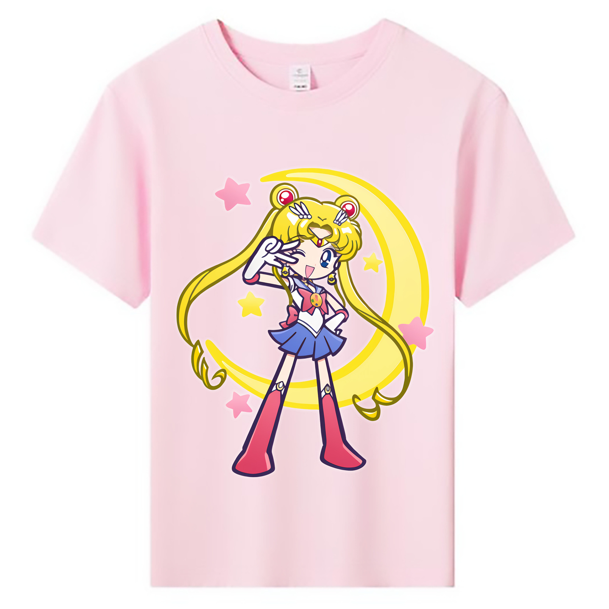 （画像用） 美少女戦士セーラームーン 月野 うさぎ つきの うさぎ Sailor Moon Tsukino Usagi 綿100％キッズTシャツ（フロントプリント）