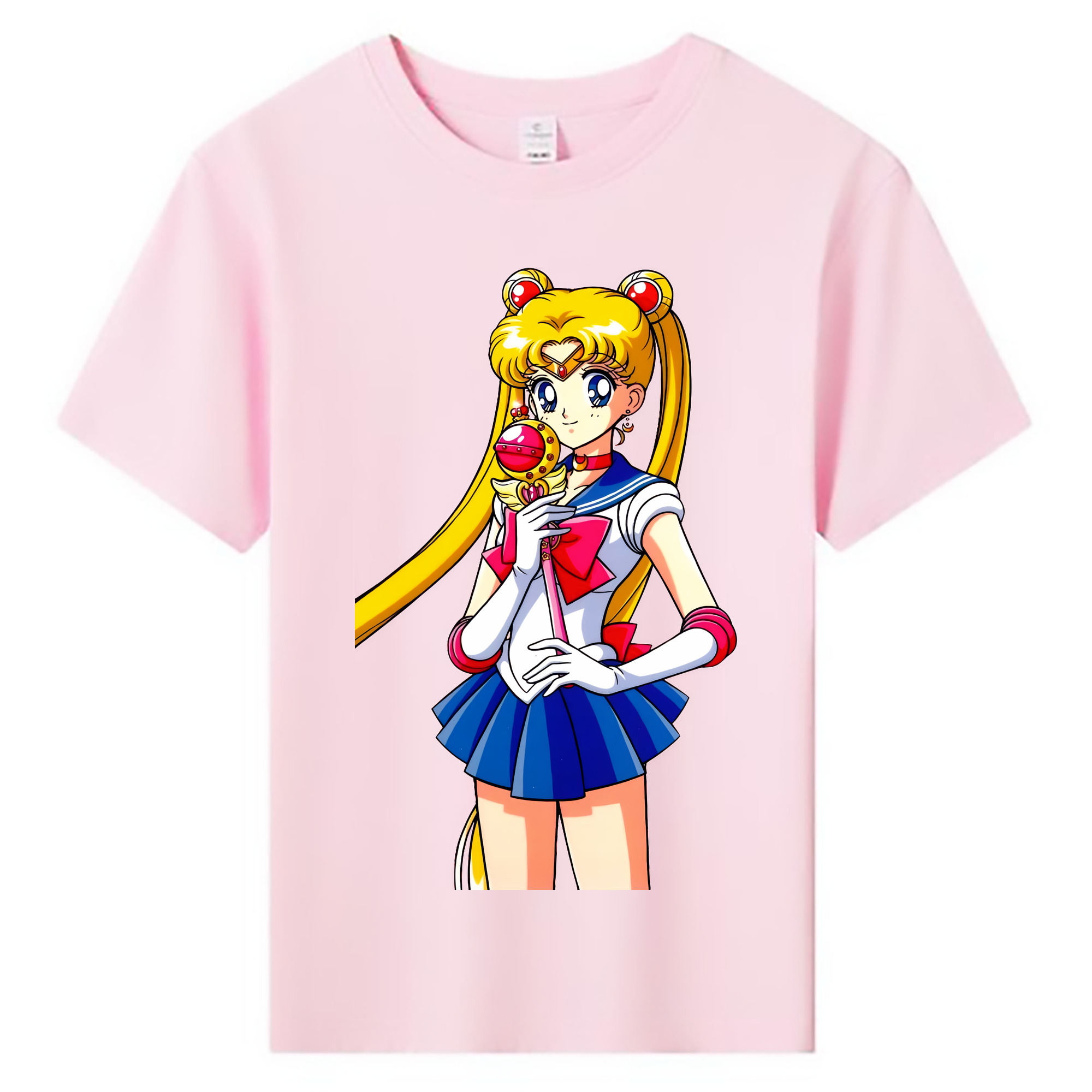 （画像用） 美少女戦士セーラームーン 月野 うさぎ つきの うさぎ Sailor Moon Tsukino Usagi 綿100％キッズTシャツ（フロントプリント）