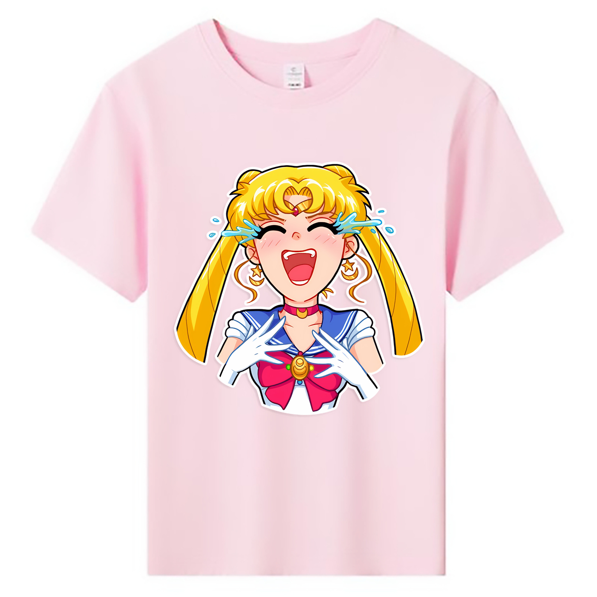 （画像用） 美少女戦士セーラームーン 月野 うさぎ つきの うさぎ Sailor Moon Tsukino Usagi 綿100％キッズTシャツ（フロントプリント）