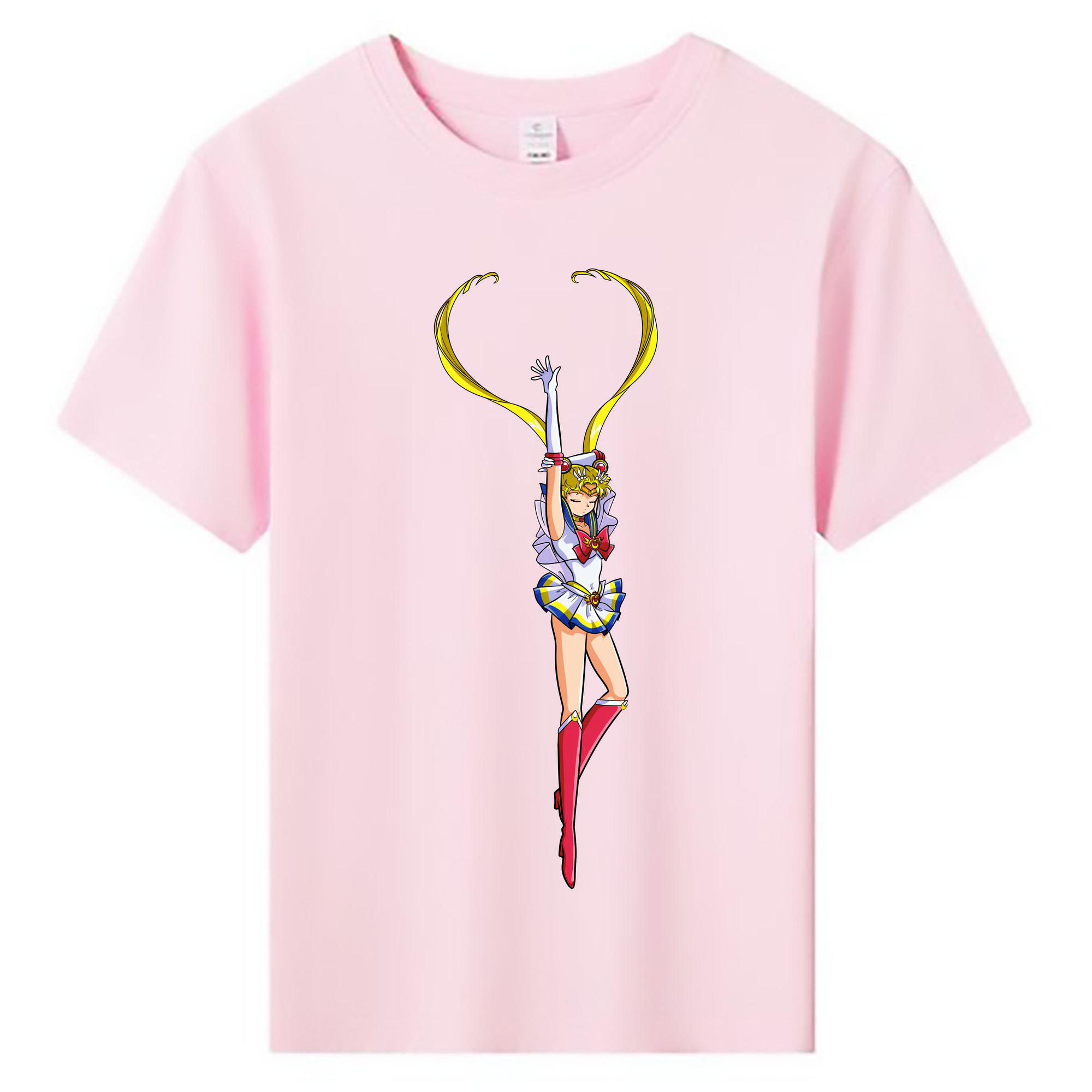 （画像用） 美少女戦士セーラームーン 月野 うさぎ つきの うさぎ Sailor Moon Tsukino Usagi 綿100％キッズTシャツ（フロントプリント）