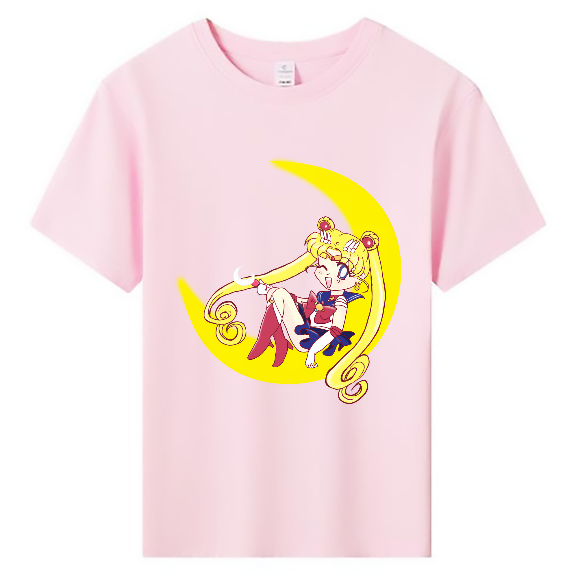（画像用） 美少女戦士セーラームーン 月野 うさぎ つきの うさぎ Sailor Moon Tsukino Usagi 綿100％キッズTシャツ（フロントプリント）