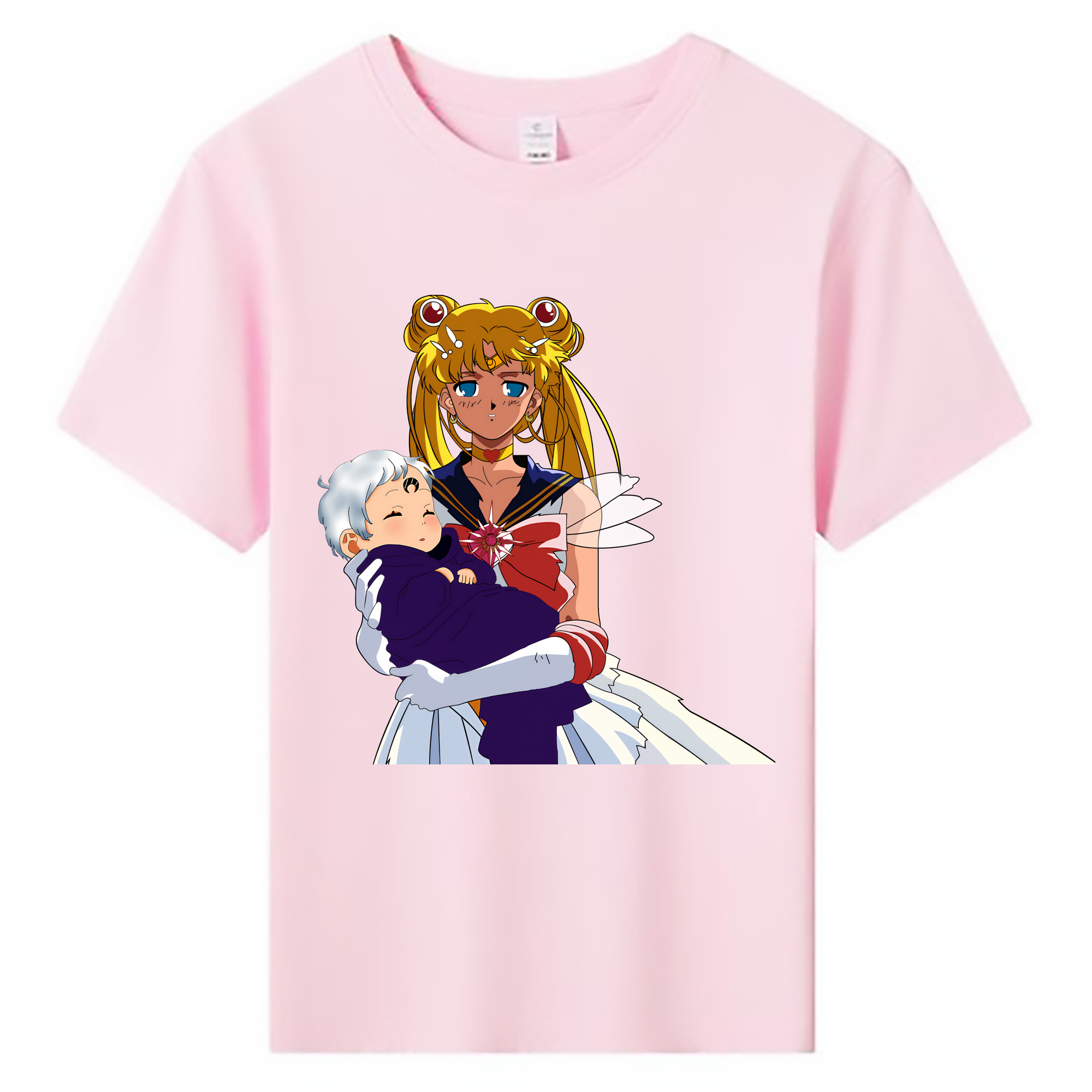 （画像用） 美少女戦士セーラームーン 月野 うさぎ つきの うさぎ Sailor Moon Tsukino Usagi 綿100％キッズTシャツ（フロントプリント）