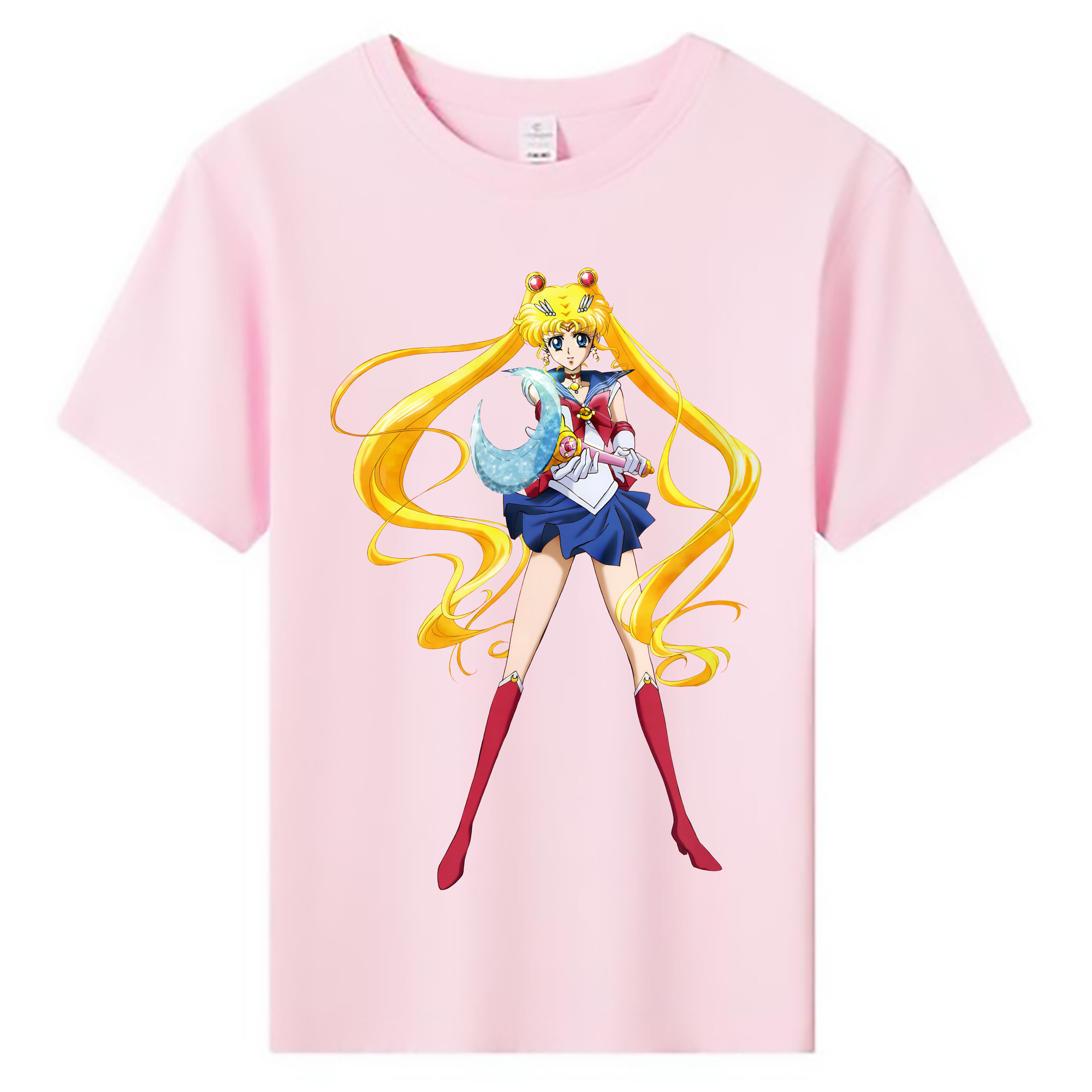 （画像用） 美少女戦士セーラームーン 月野 うさぎ つきの うさぎ Sailor Moon Tsukino Usagi 綿100％キッズTシャツ（フロントプリント）