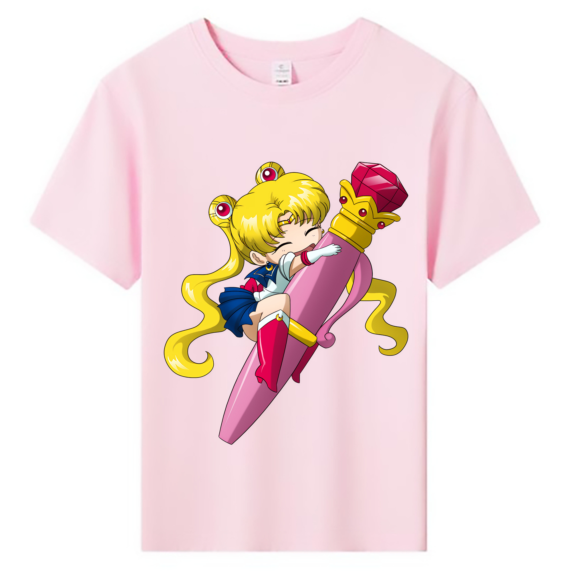 （画像用） 美少女戦士セーラームーン 月野 うさぎ つきの うさぎ Sailor Moon Tsukino Usagi 綿100％キッズTシャツ（フロントプリント）
