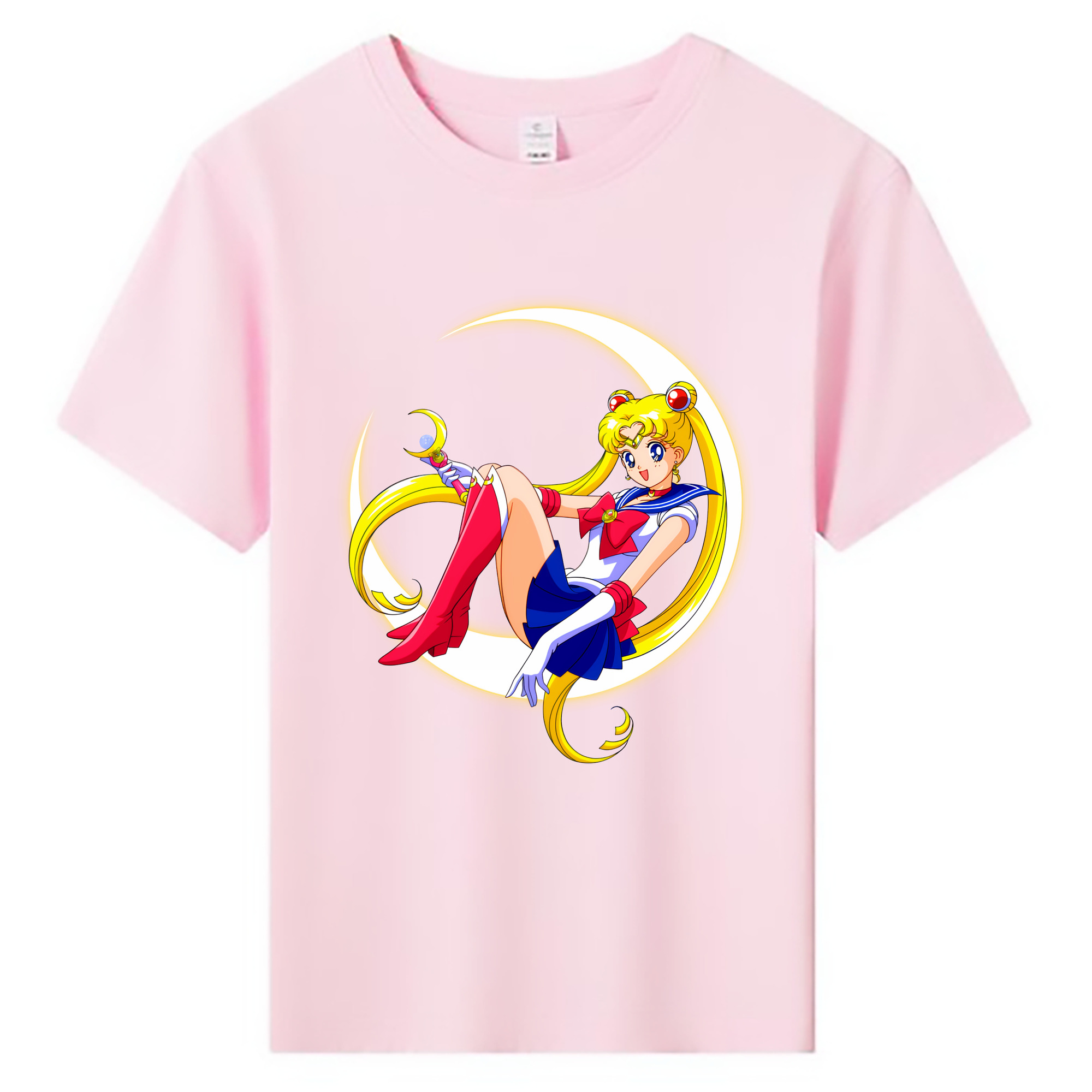 （画像用） 美少女戦士セーラームーン 月野 うさぎ つきの うさぎ Sailor Moon Tsukino Usagi 綿100％キッズTシャツ（フロントプリント）