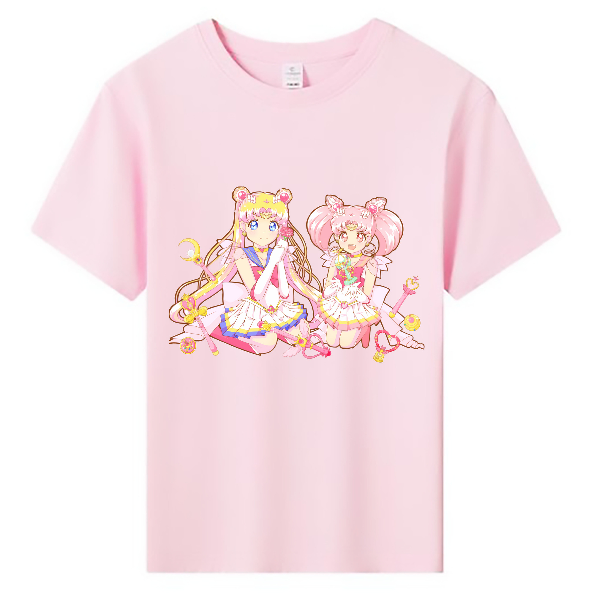 （画像用） 美少女戦士セーラームーン 月野 うさぎ つきの うさぎ Sailor Moon Tsukino Usagi 綿100％キッズTシャツ（フロントプリント）