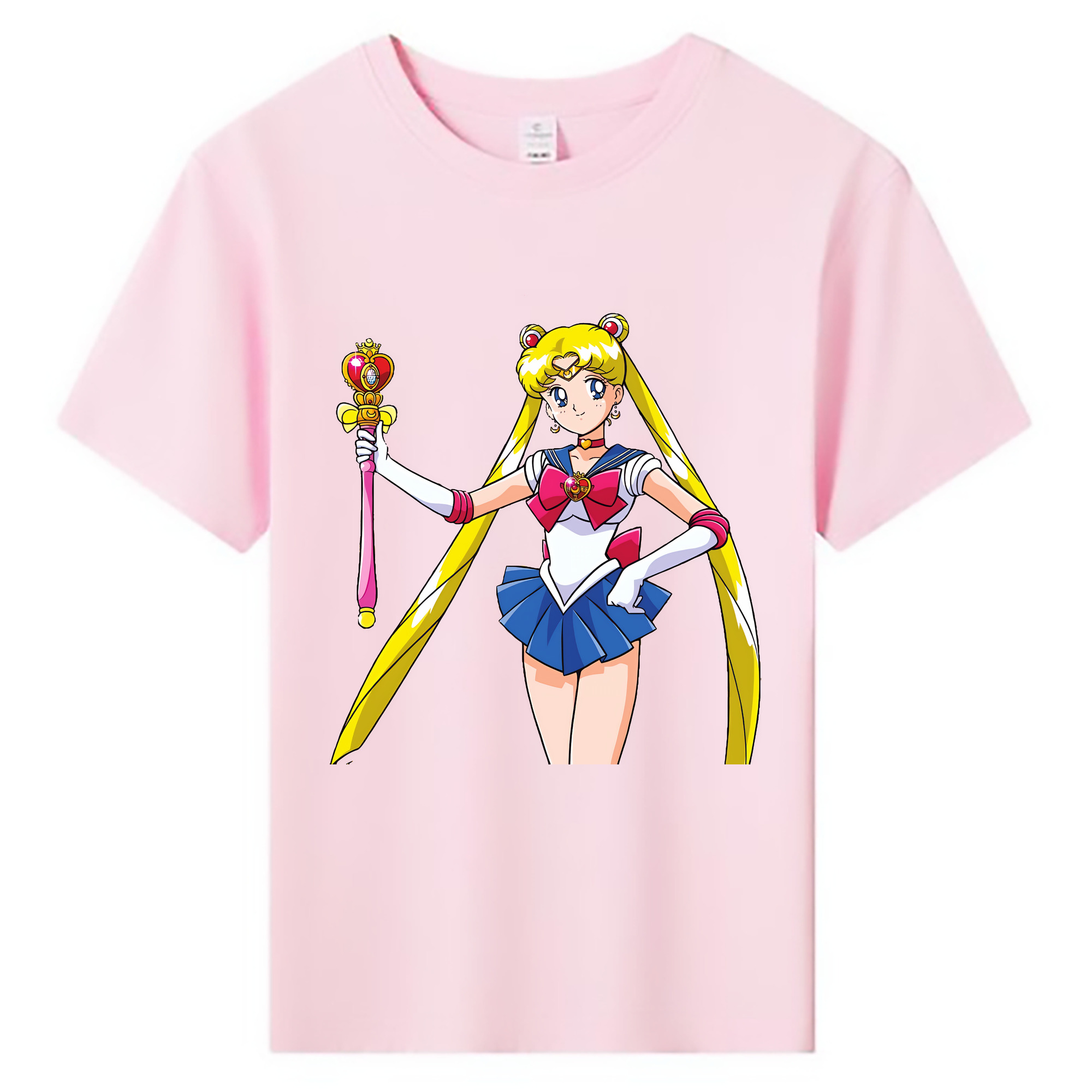 （画像用） 美少女戦士セーラームーン 月野 うさぎ つきの うさぎ Sailor Moon Tsukino Usagi 綿100％キッズTシャツ（フロントプリント）