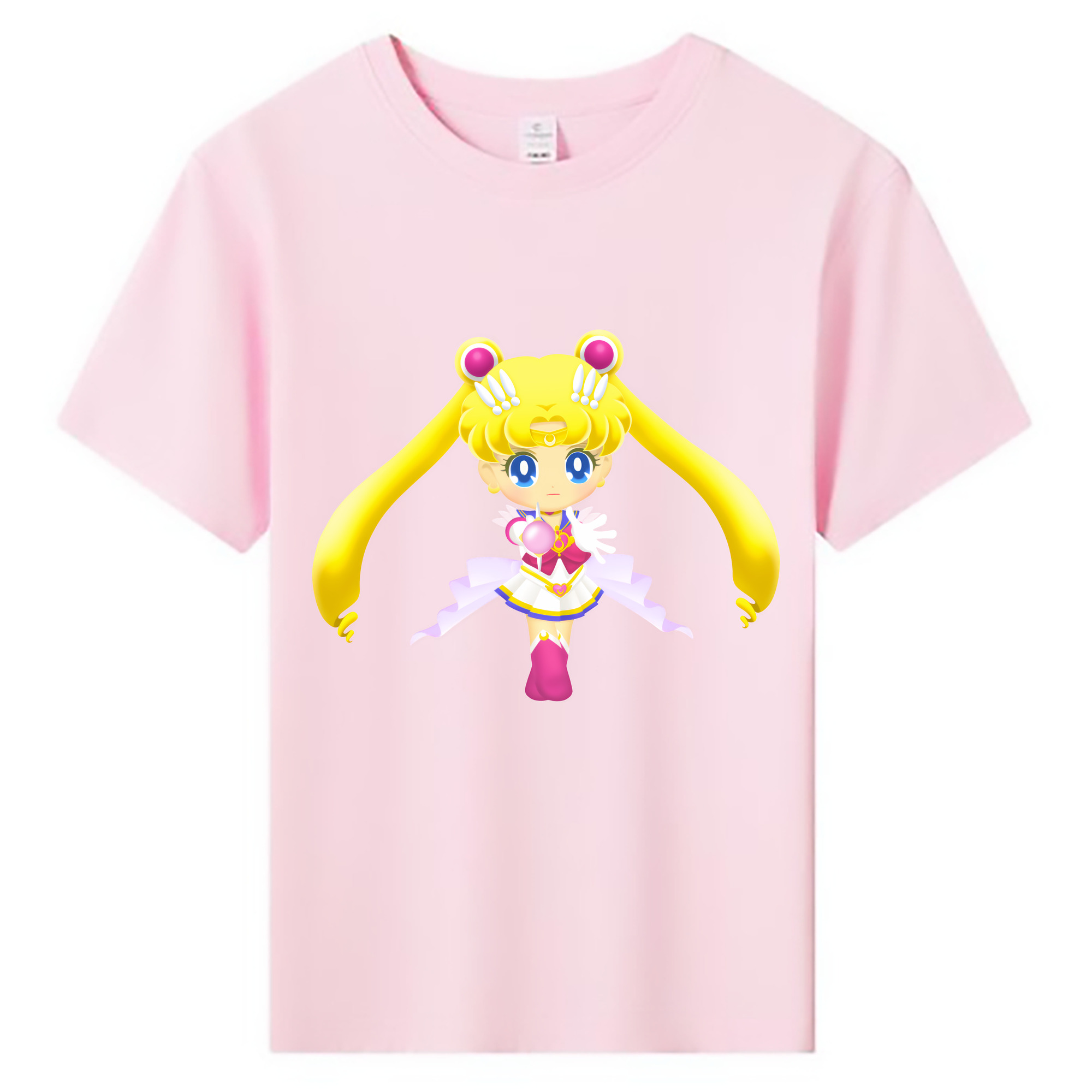 （画像用） 美少女戦士セーラームーン 月野 うさぎ つきの うさぎ Sailor Moon Tsukino Usagi 綿100％キッズTシャツ（フロントプリント）