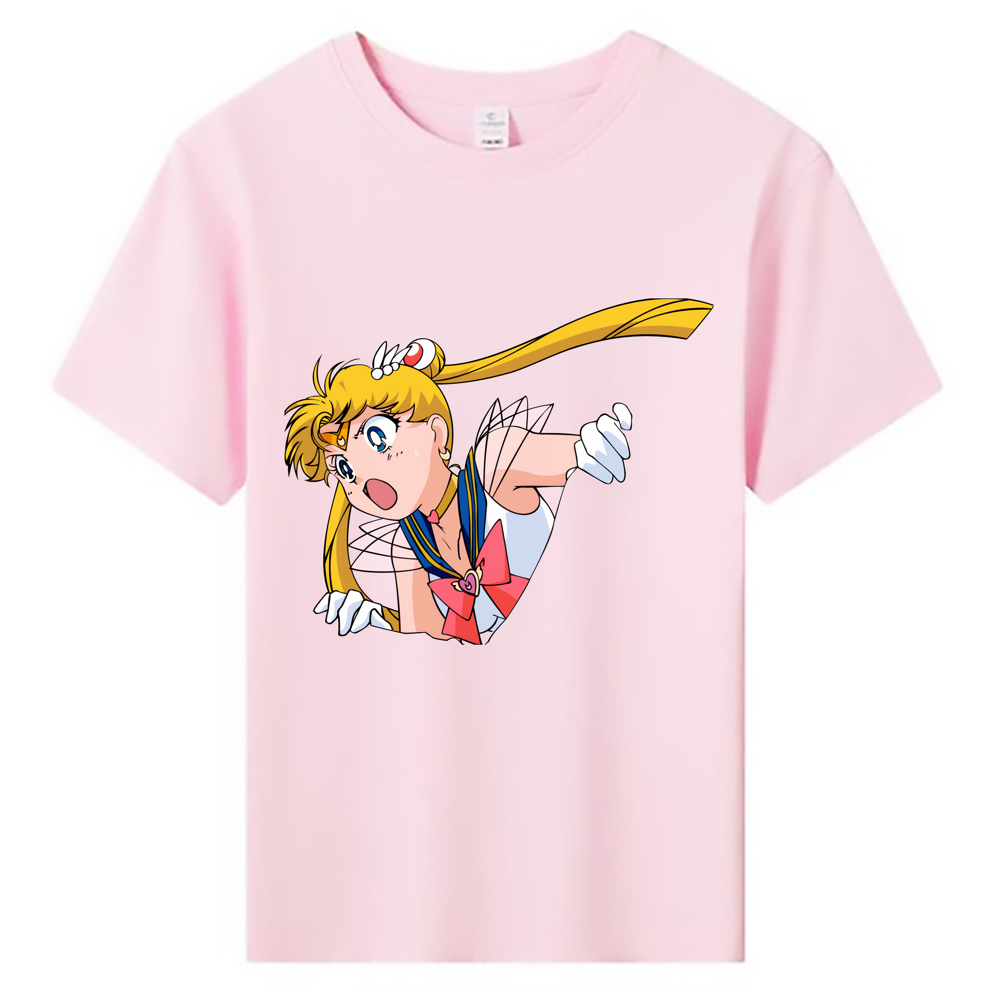 （画像用） 美少女戦士セーラームーン 月野 うさぎ つきの うさぎ Sailor Moon Tsukino Usagi 綿100％キッズTシャツ（フロントプリント）