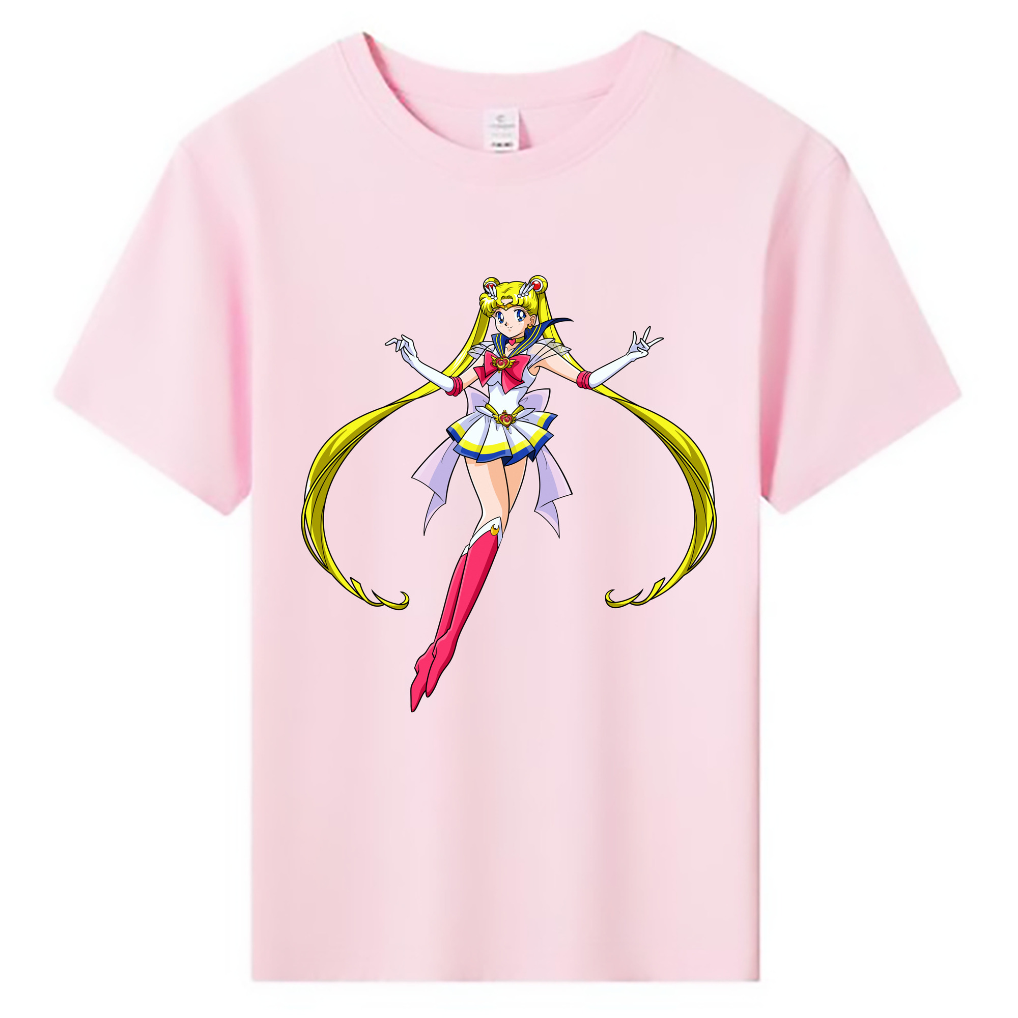 （画像用） 美少女戦士セーラームーン 月野 うさぎ つきの うさぎ Sailor Moon Tsukino Usagi 綿100％キッズTシャツ（フロントプリント）
