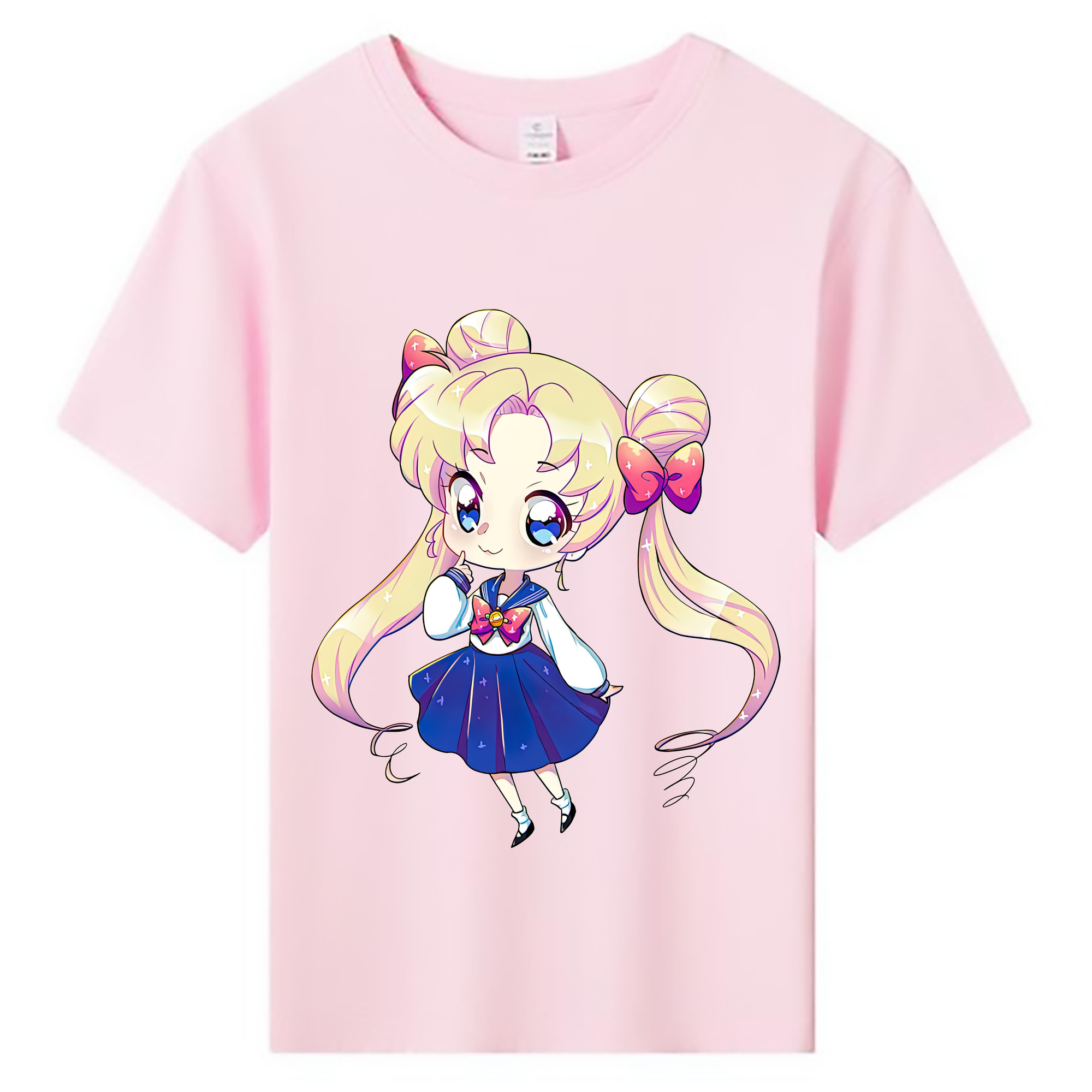 （画像用） 美少女戦士セーラームーン 月野 うさぎ つきの うさぎ Sailor Moon Tsukino Usagi 綿100％キッズTシャツ（フロントプリント）