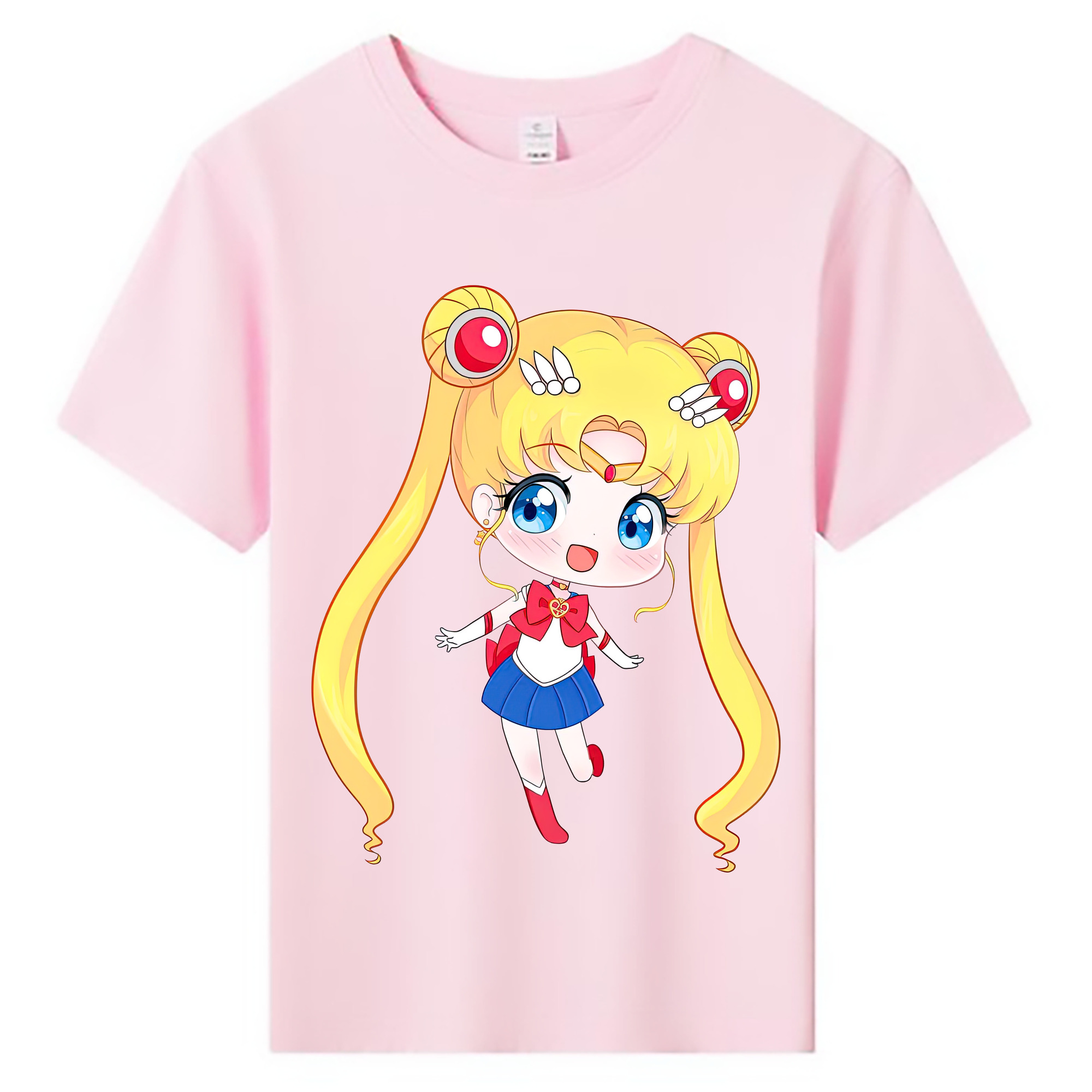 （画像用） 美少女戦士セーラームーン 月野 うさぎ つきの うさぎ Sailor Moon Tsukino Usagi 綿100％キッズTシャツ（フロントプリント）